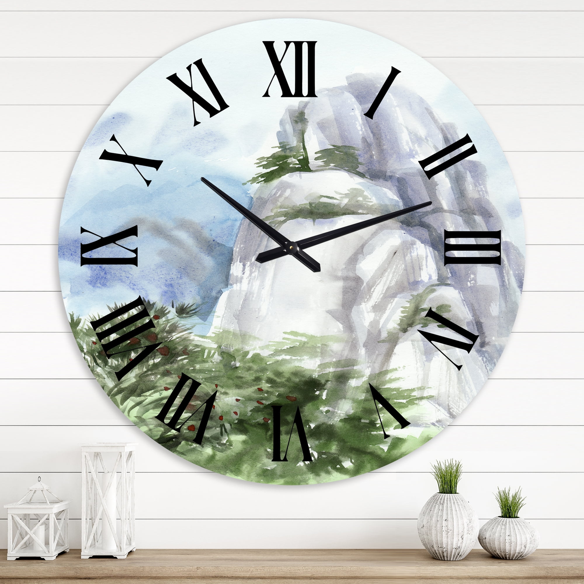 Designart 1 in Quartz Traditional Wall Clock