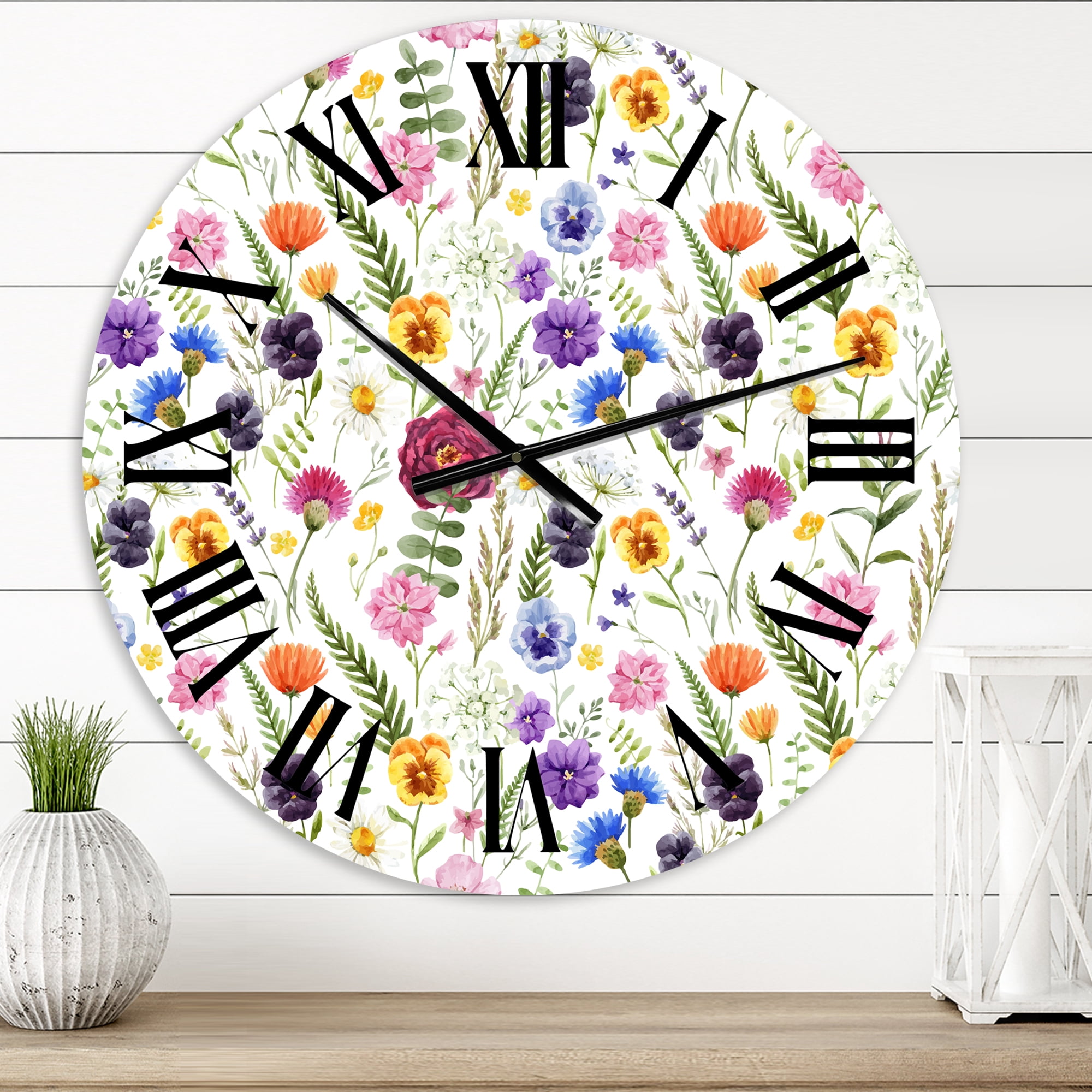 Designart 1 in Quartz Traditional Wall Clock