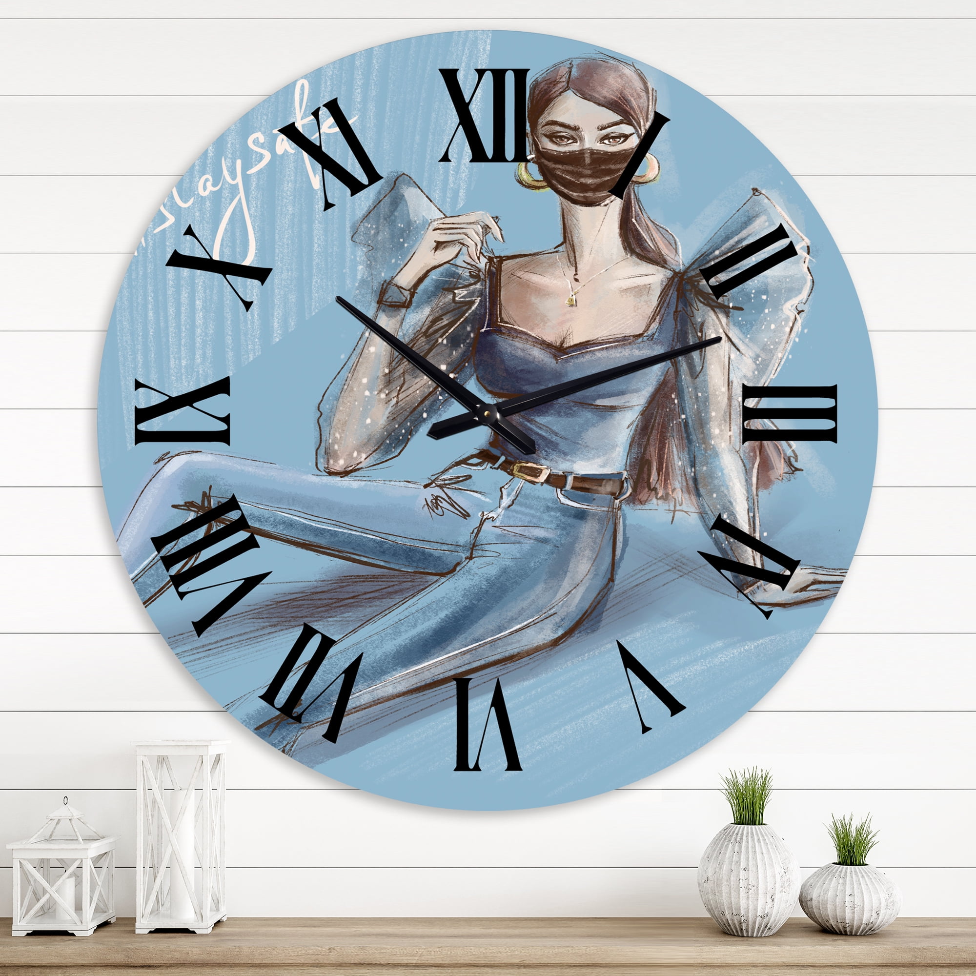 Designart 1 in Quartz Traditional Wall Clock