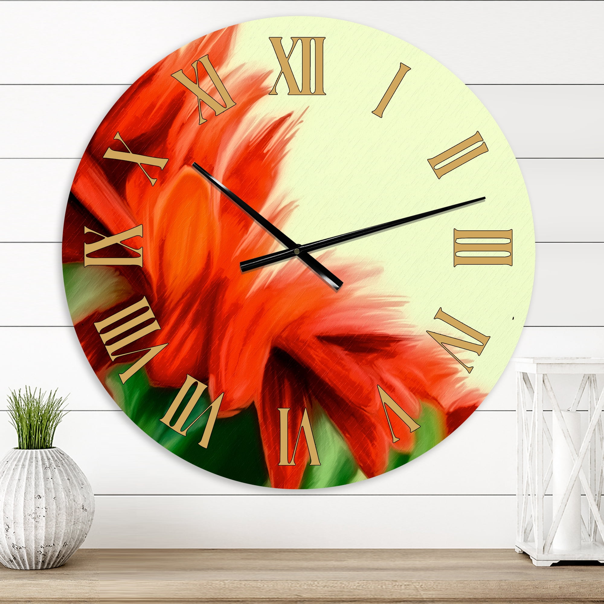 Designart 1 in Quartz Traditional Wall Clock