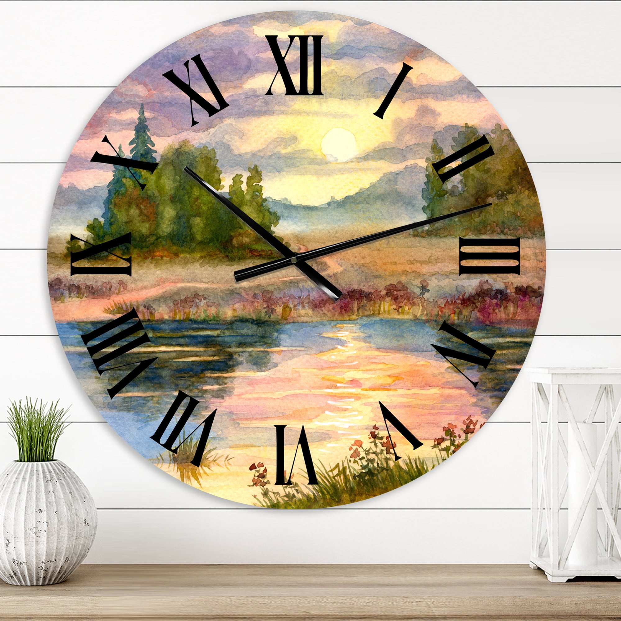 Designart 1 in Quartz Traditional Wall Clock