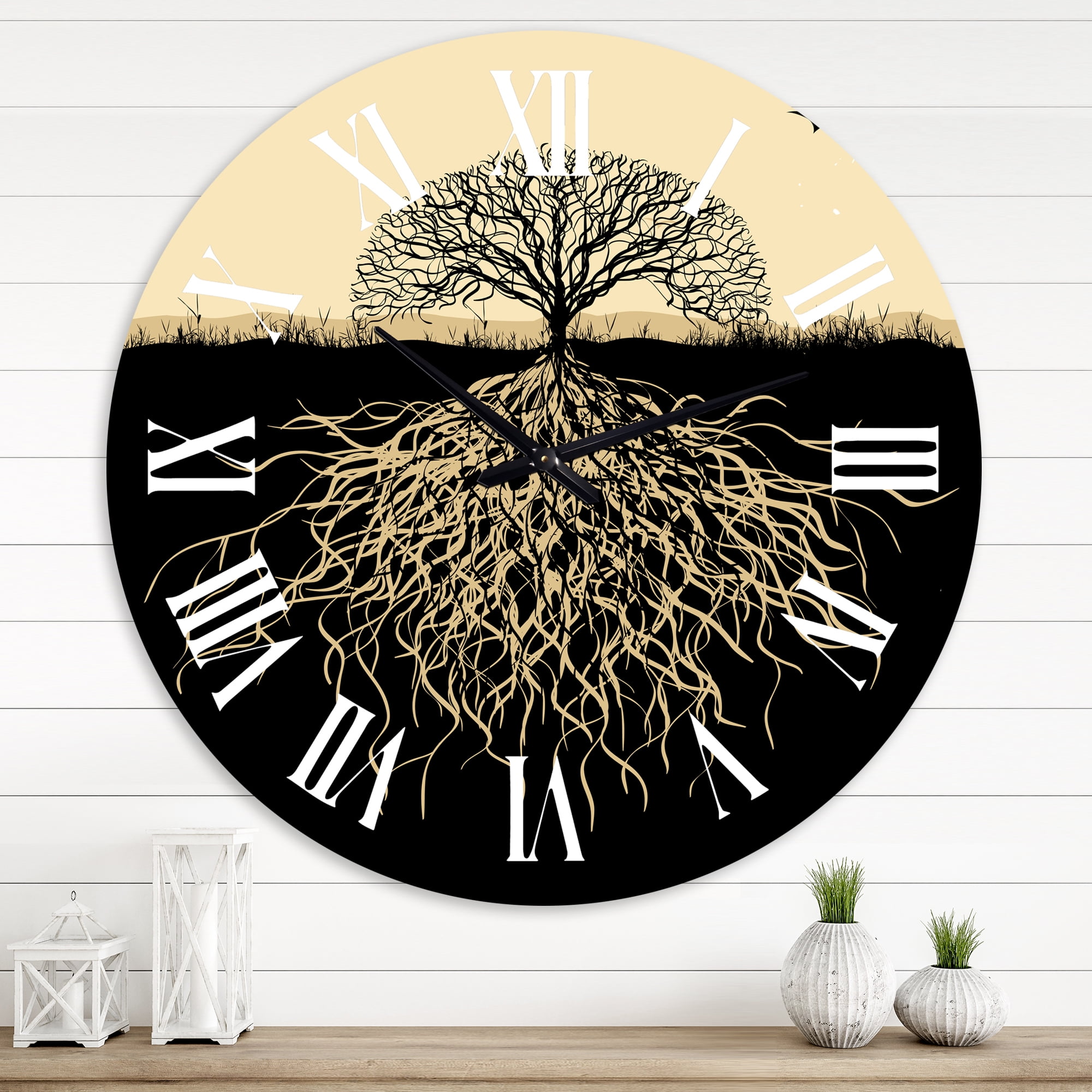 Designart 1 in Quartz Traditional Wall Clock