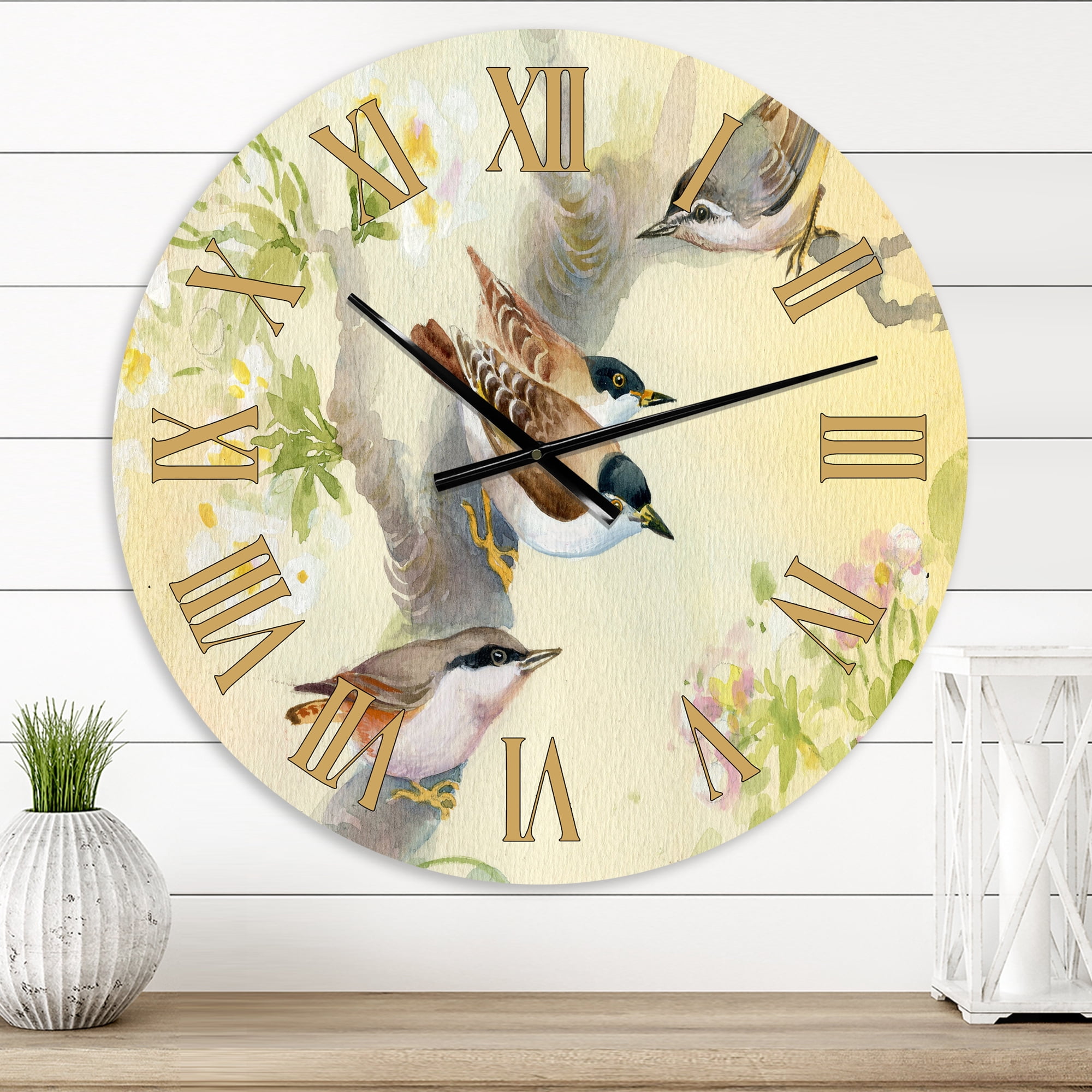 Designart 1 in Quartz Traditional Wall Clock