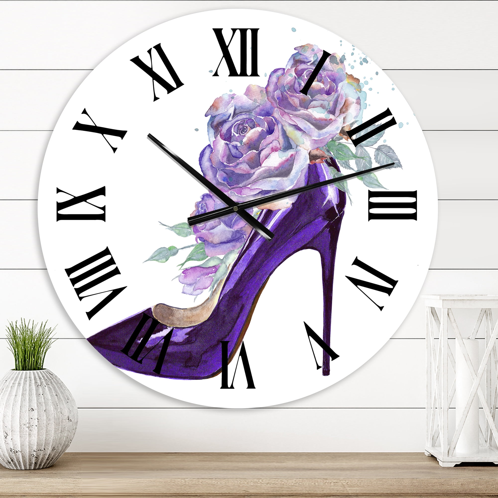 Designart 1 in Quartz Traditional Wall Clock