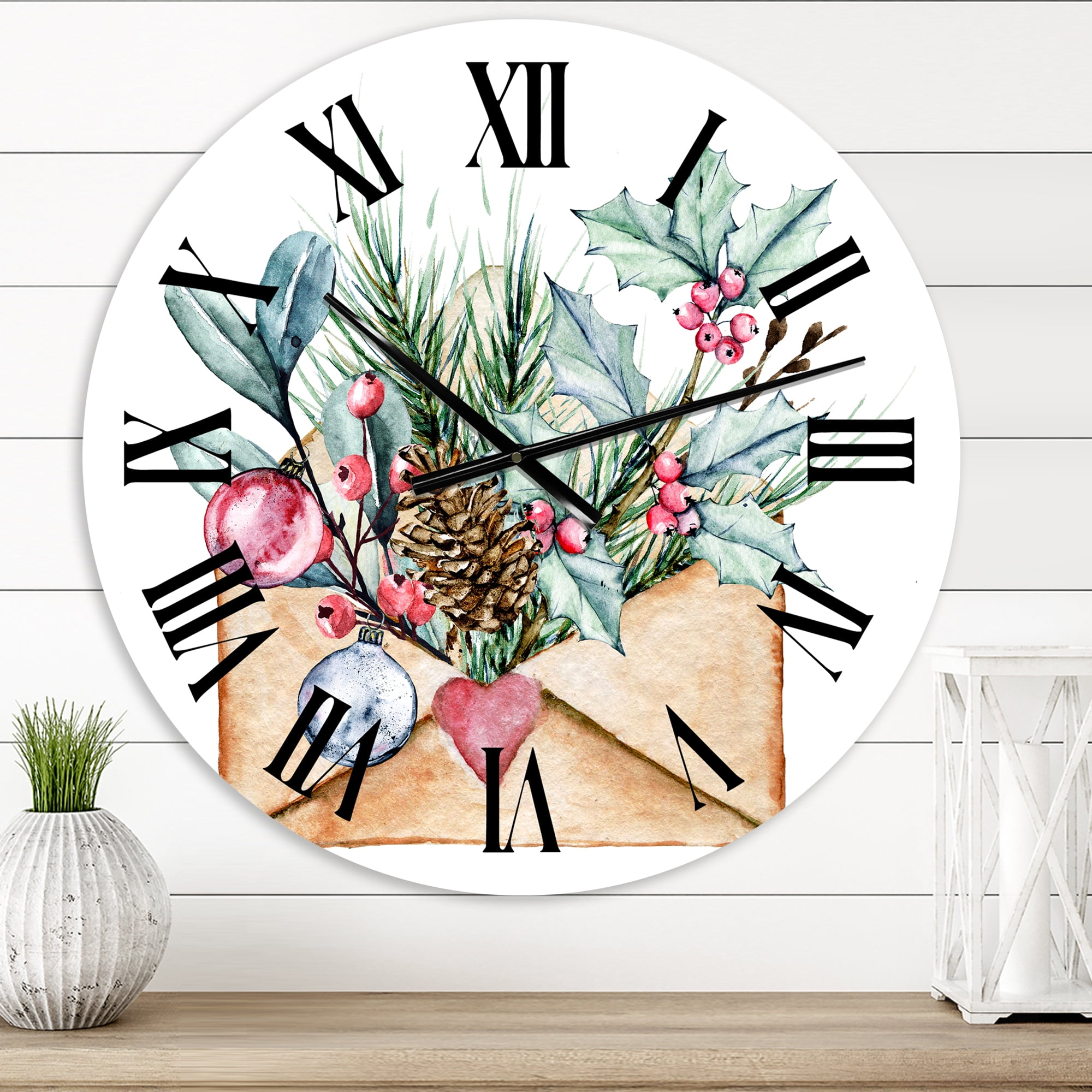Designart 1 in Quartz Traditional Wall Clock