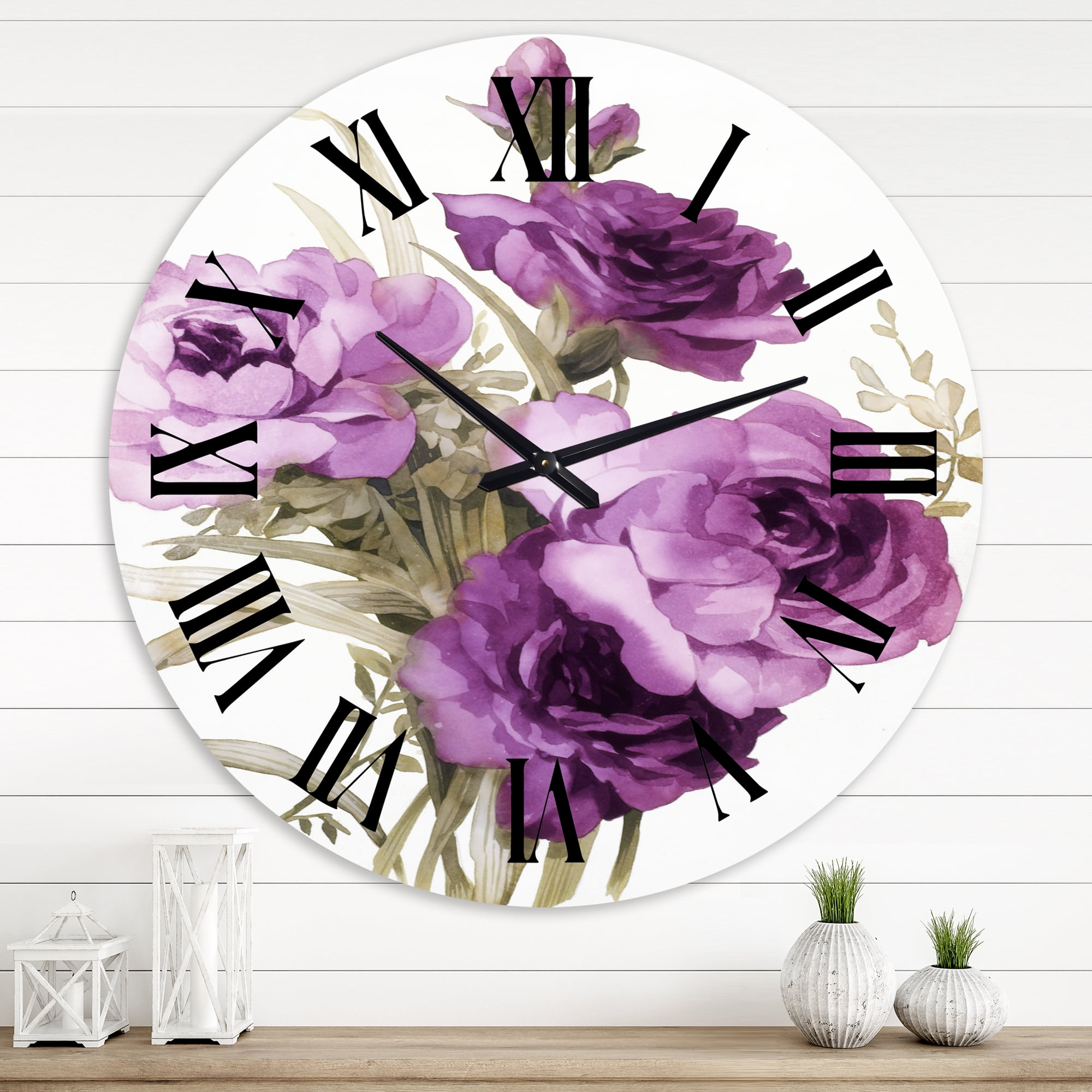 Designart 1 in Quartz Traditional Wall Clock
