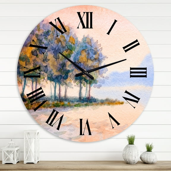 Designart 1 in Quartz Traditional Wall Clock