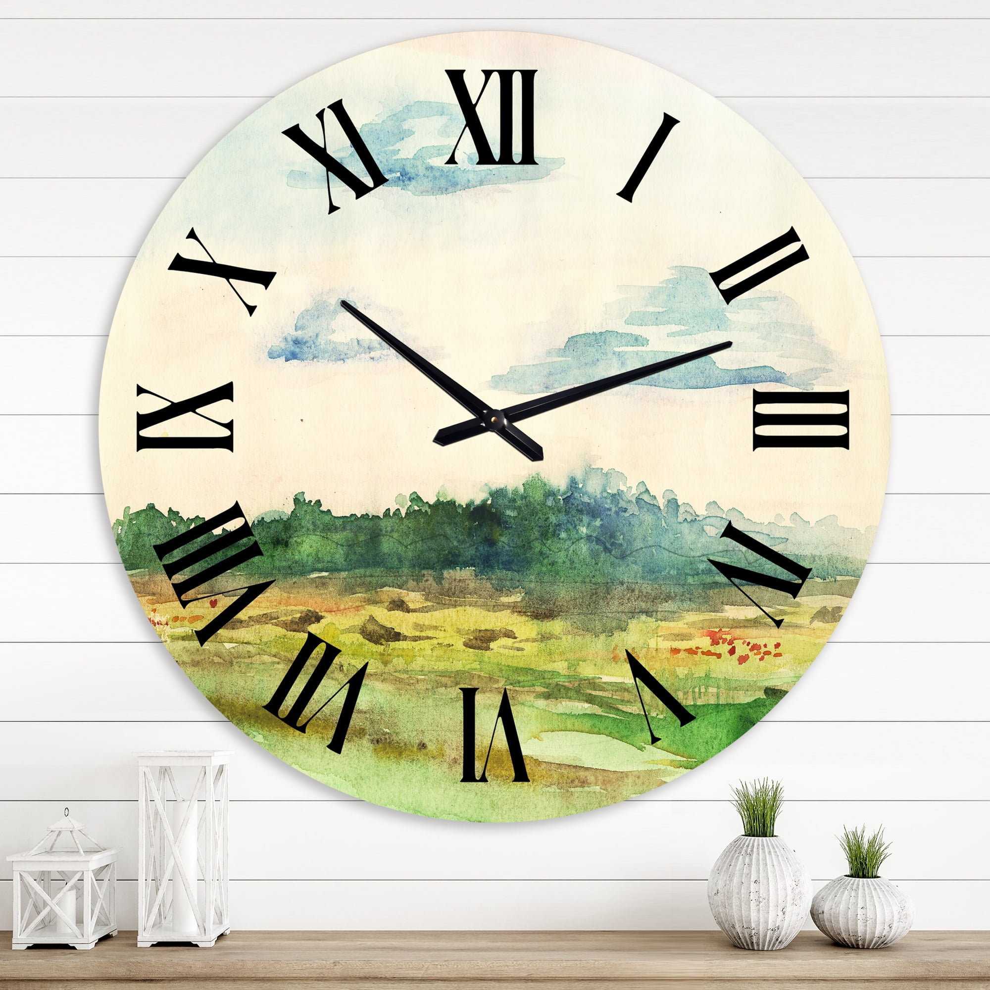 Designart 1 in Quartz Traditional Wall Clock