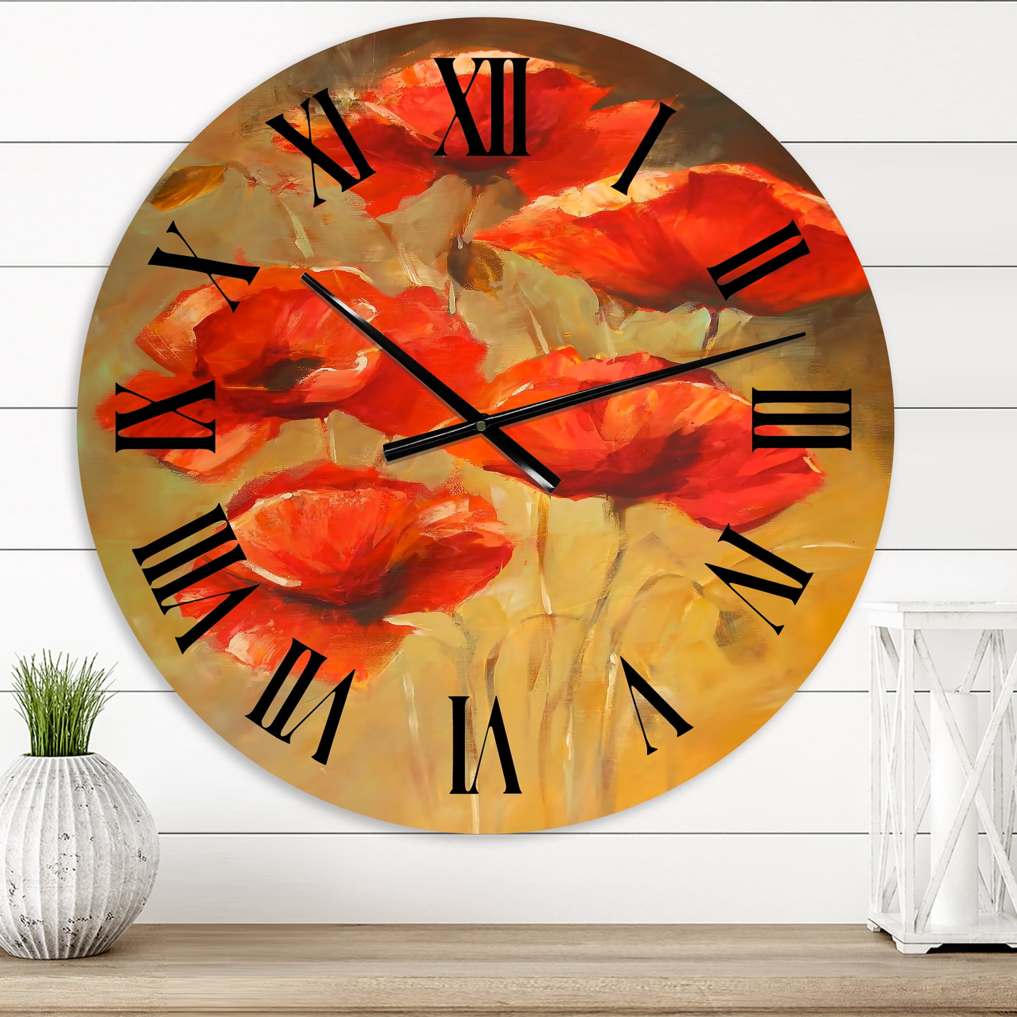 Designart 1 in Quartz Traditional Wall Clock