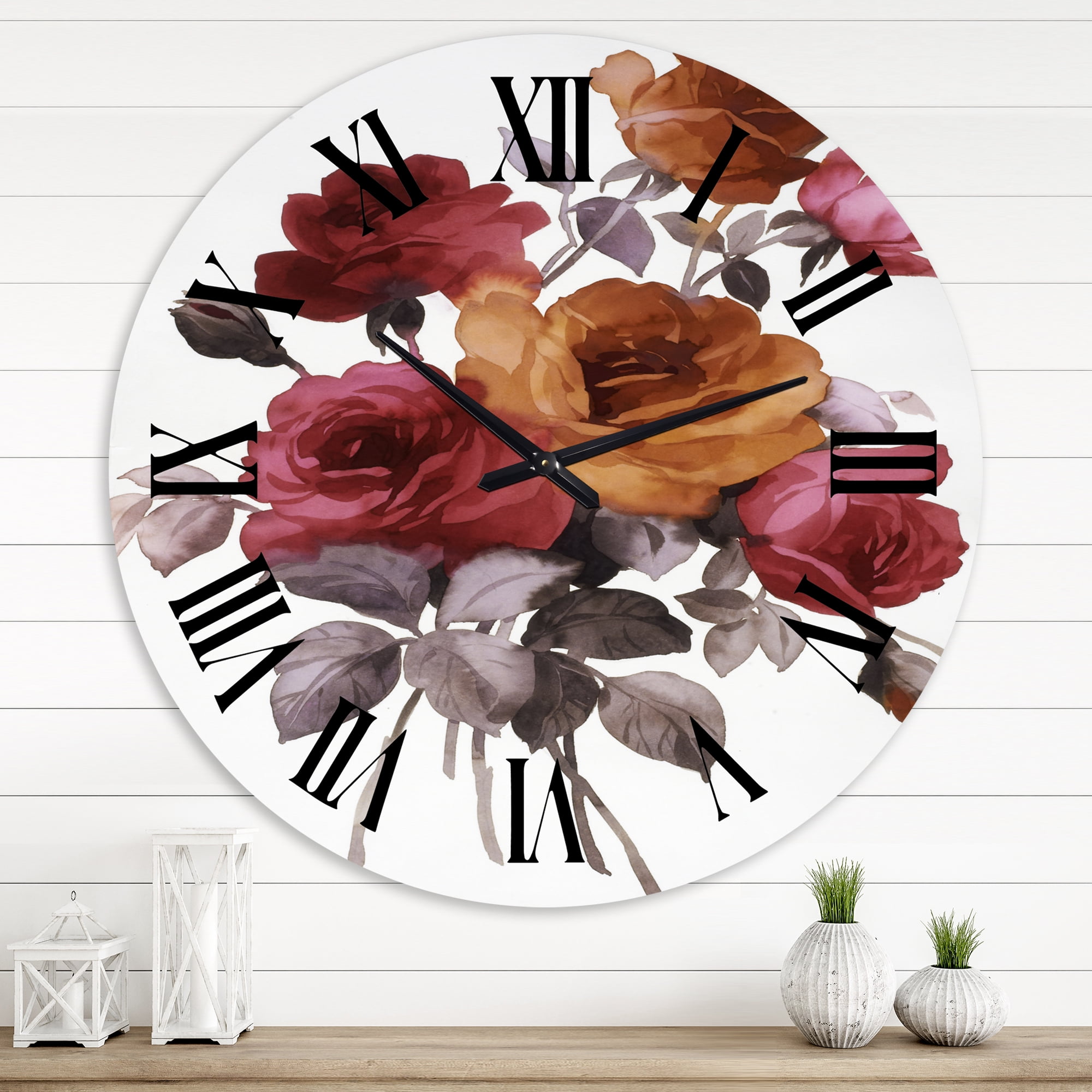 Designart 1 in Quartz Traditional Wall Clock