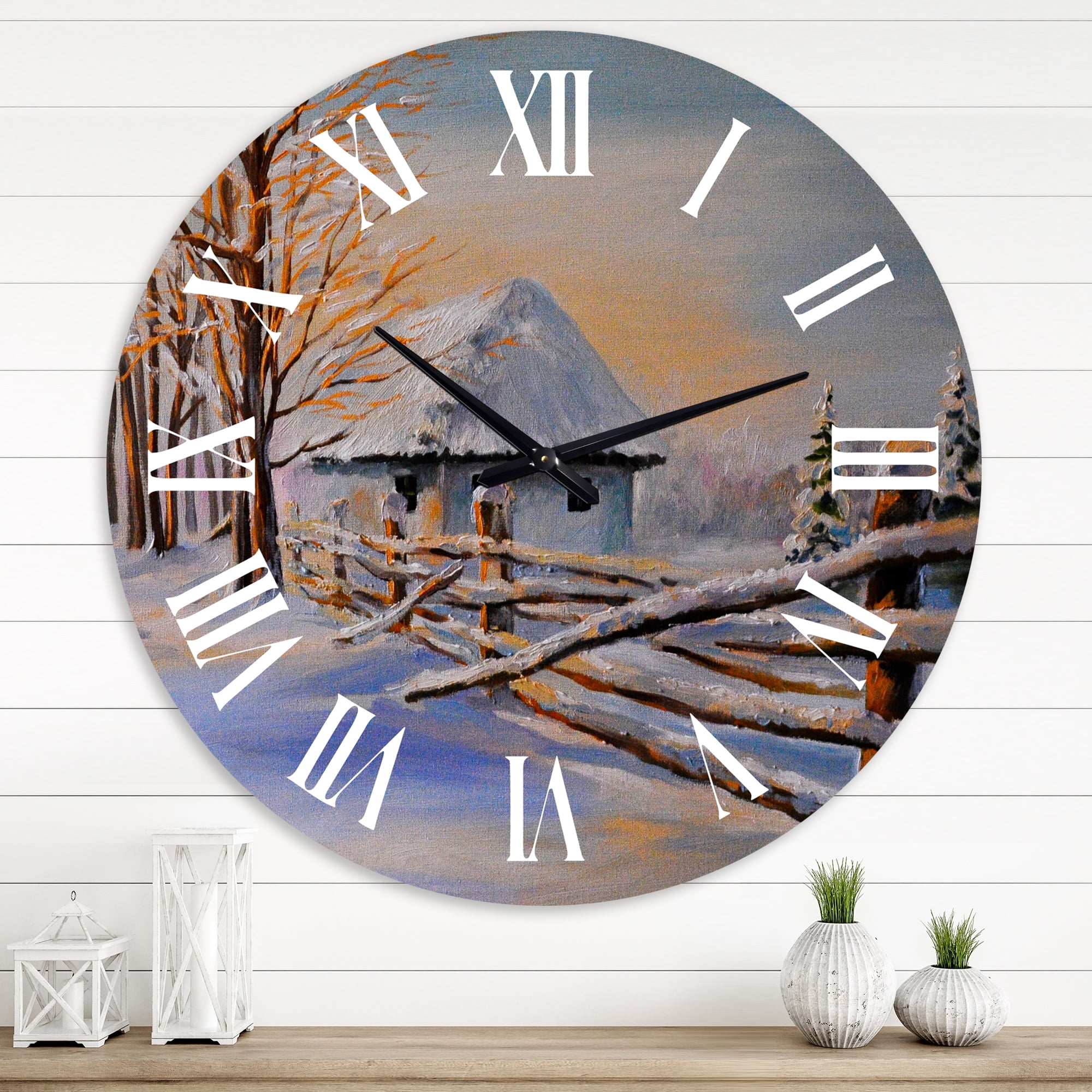 Designart 1 in Quartz Traditional Wall Clock