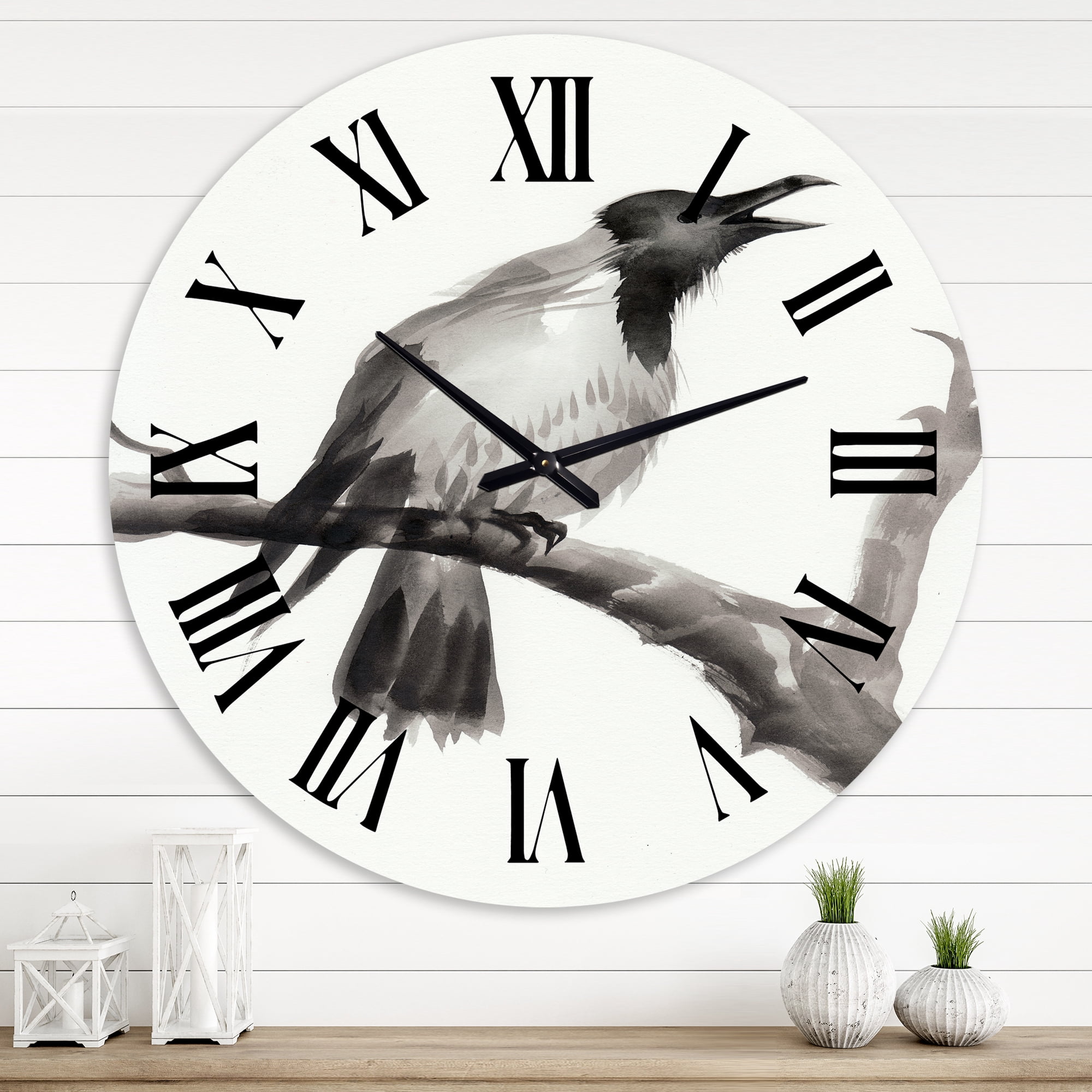 Designart 1 in Quartz Traditional Wall Clock