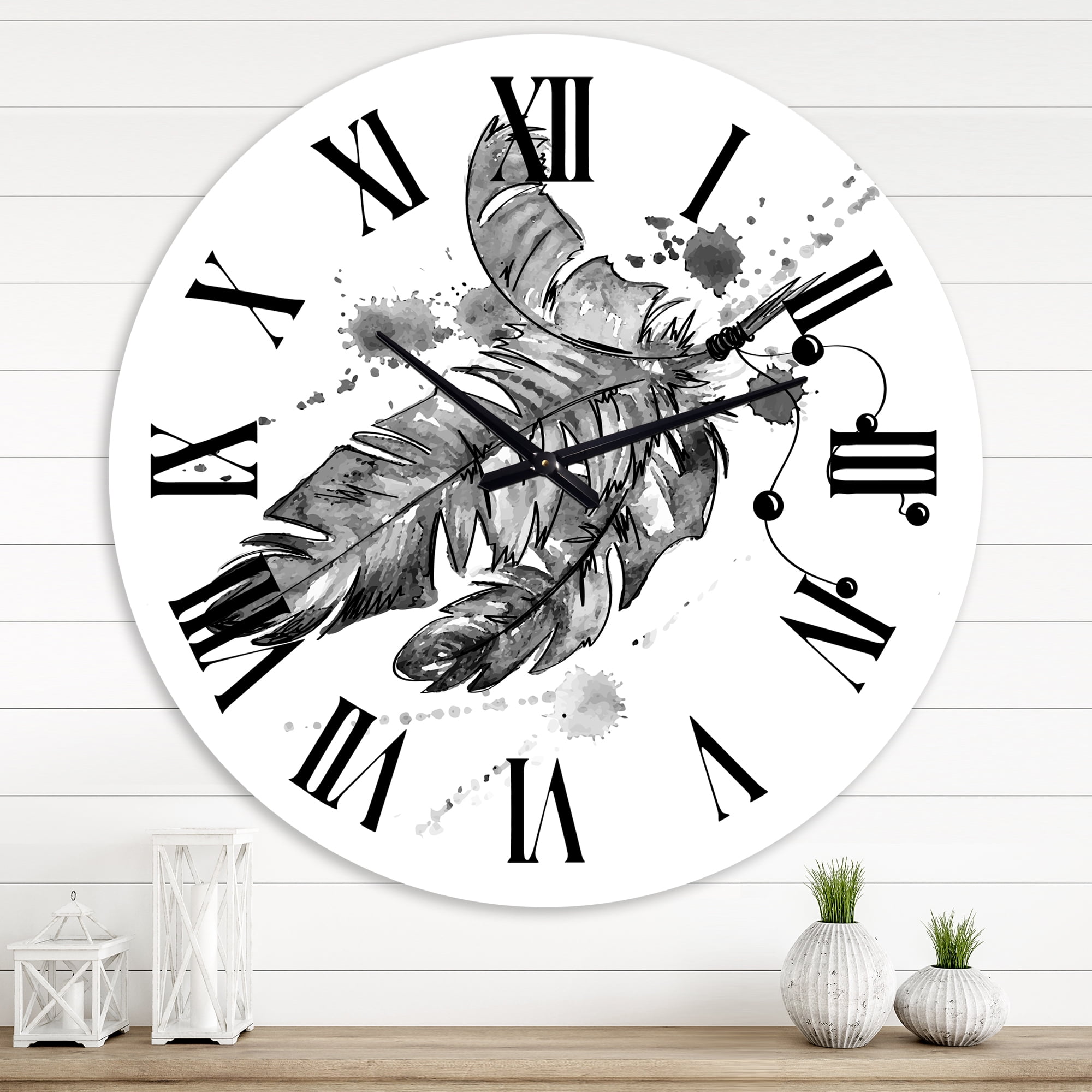 Designart 1 in Quartz Traditional Wall Clock