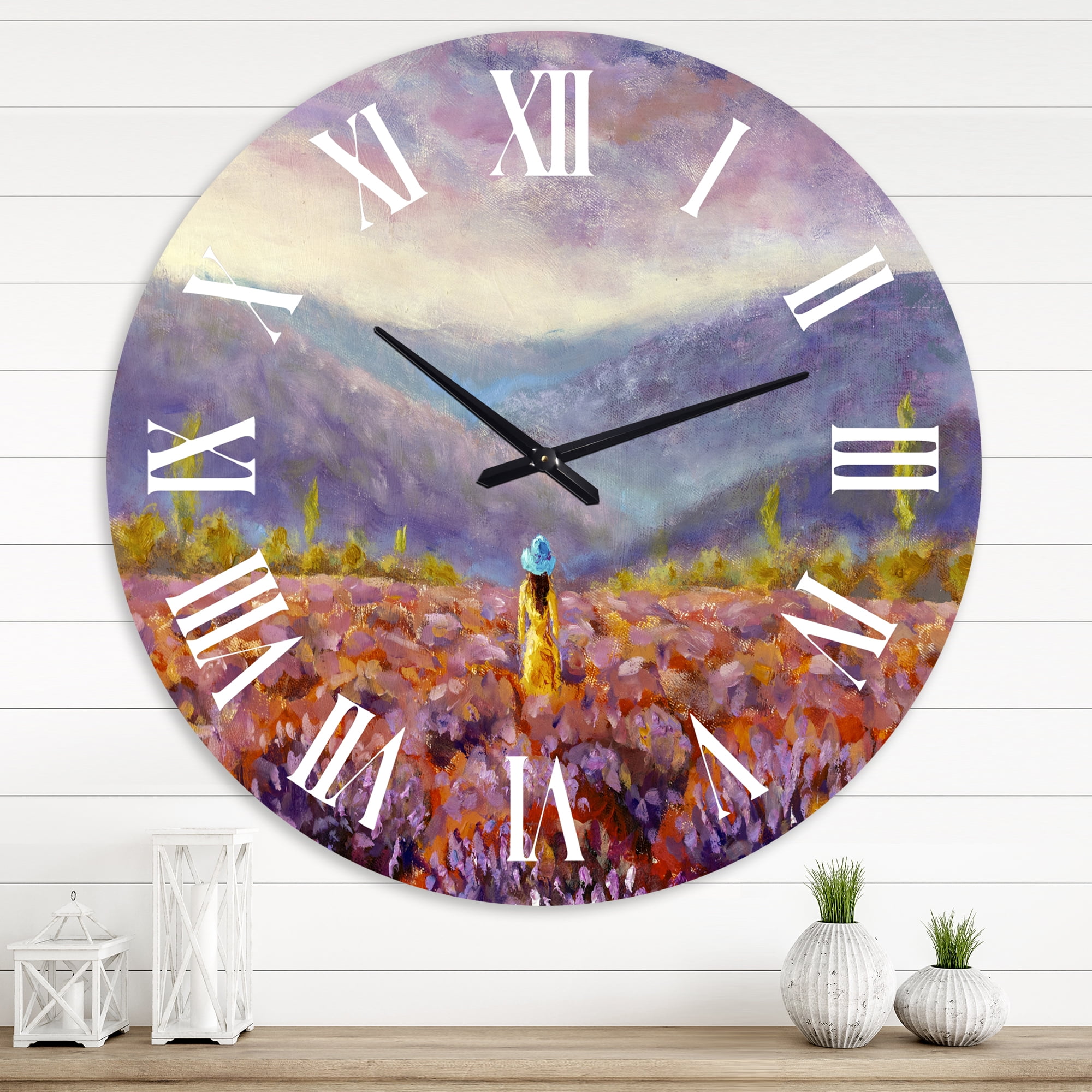 Designart 1 in Quartz Traditional Wall Clock
