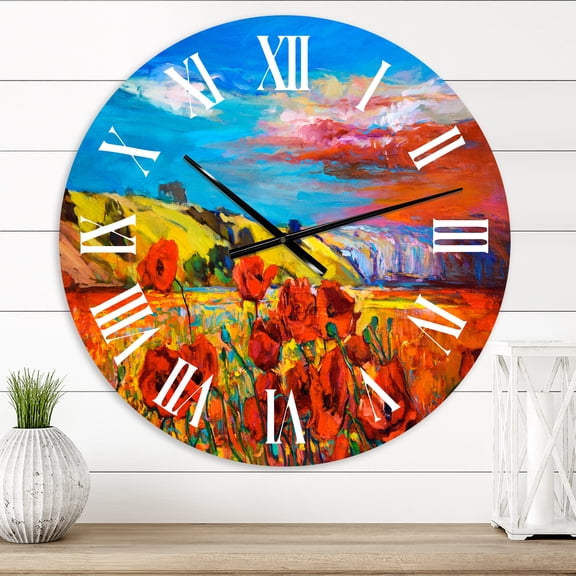 Designart 1 in Quartz Traditional Wall Clock