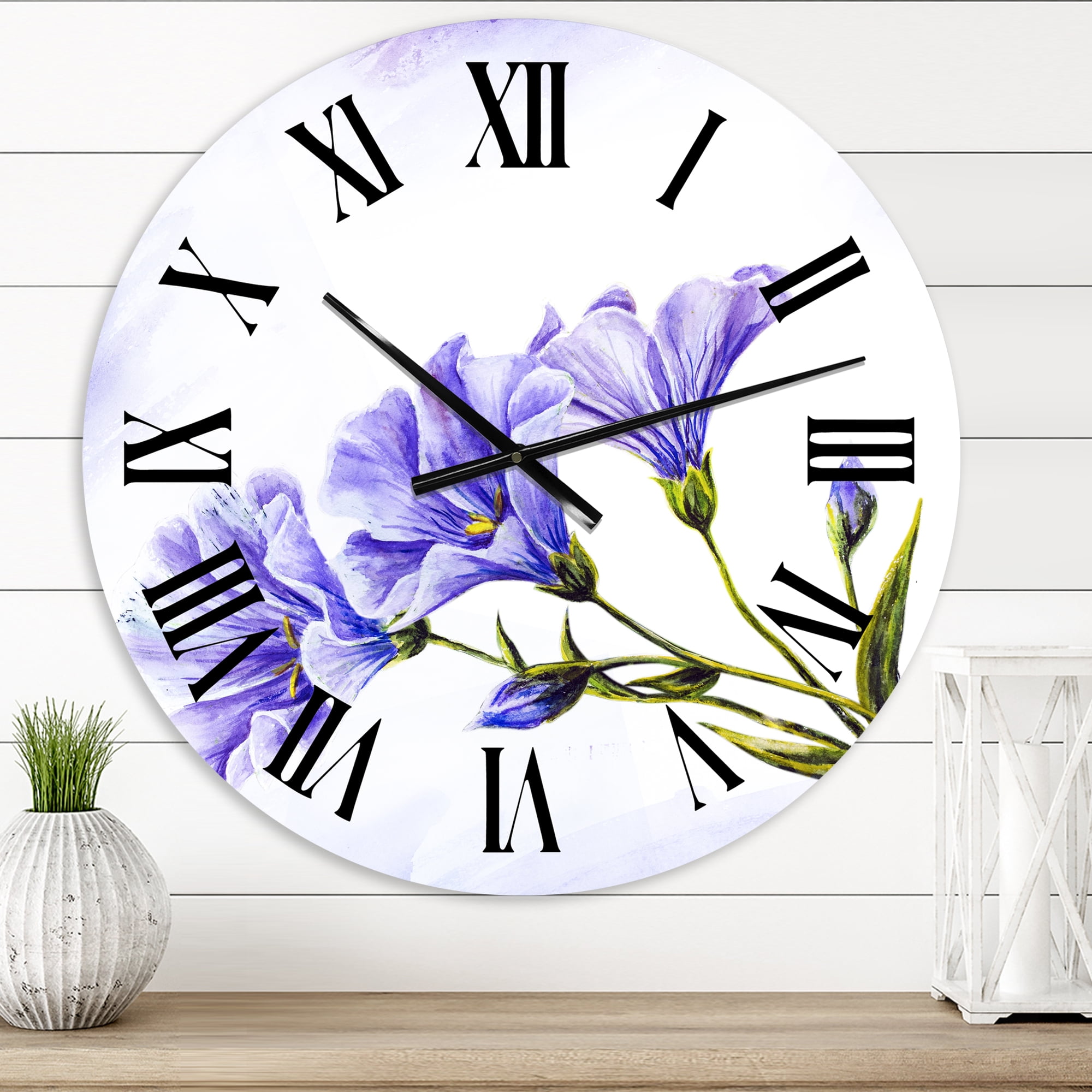 Designart 1 in Quartz Traditional Wall Clock