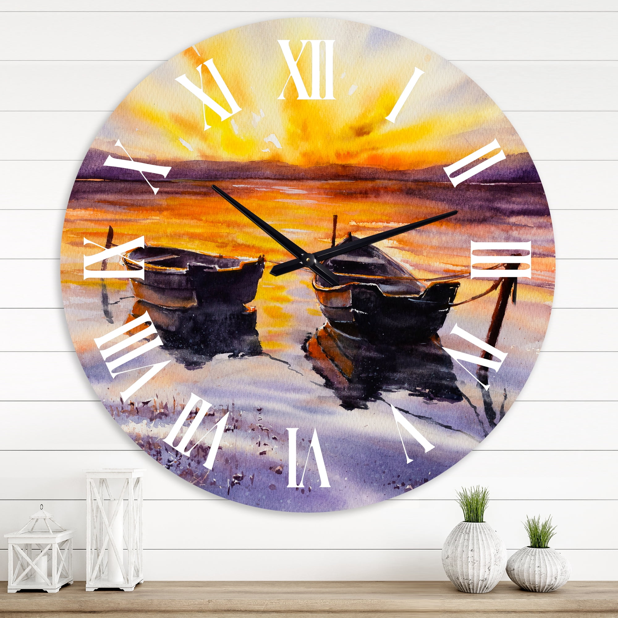 Designart 1 in Quartz Traditional Wall Clock