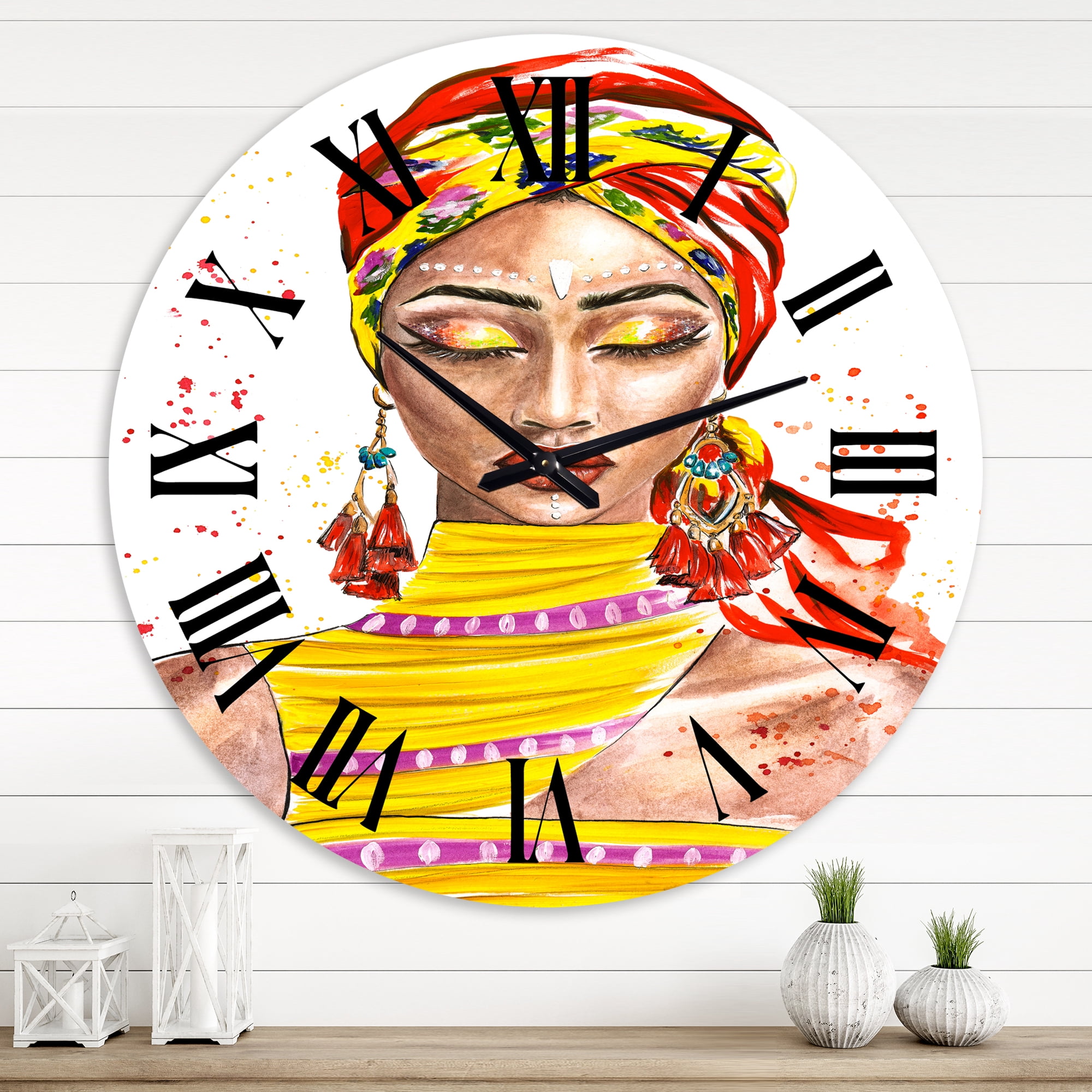 Designart 1 in Quartz Traditional Wall Clock