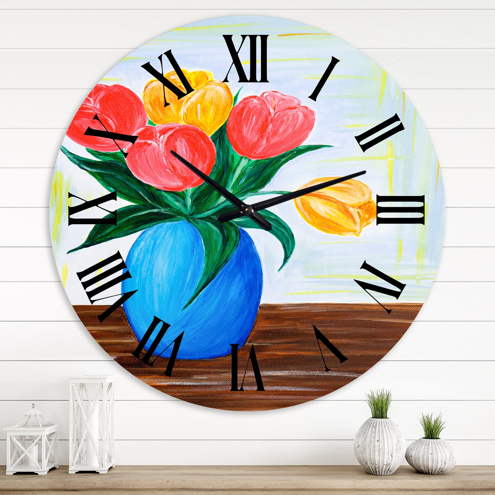 Designart 1 in Quartz Traditional Wall Clock