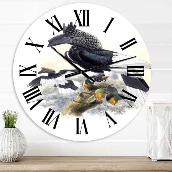 Designart 1 in Quartz Traditional Wall Clock