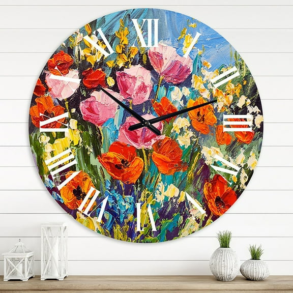 Designart 1 in Quartz Traditional Wall Clock