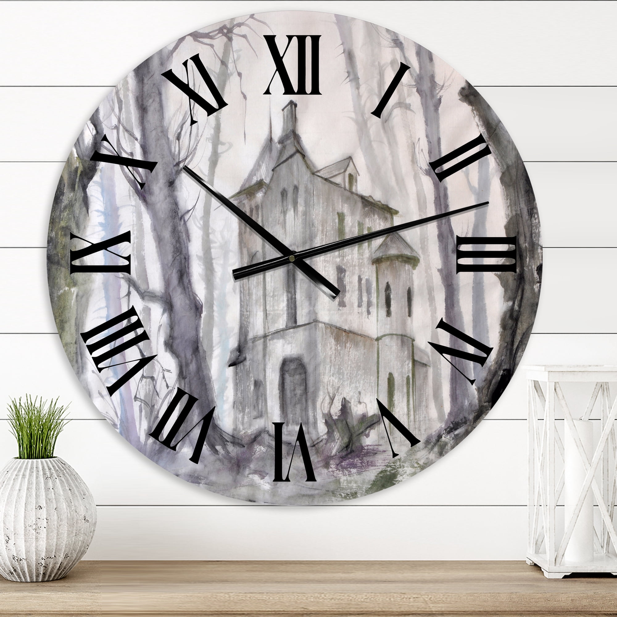Designart 1 in Quartz Traditional Wall Clock