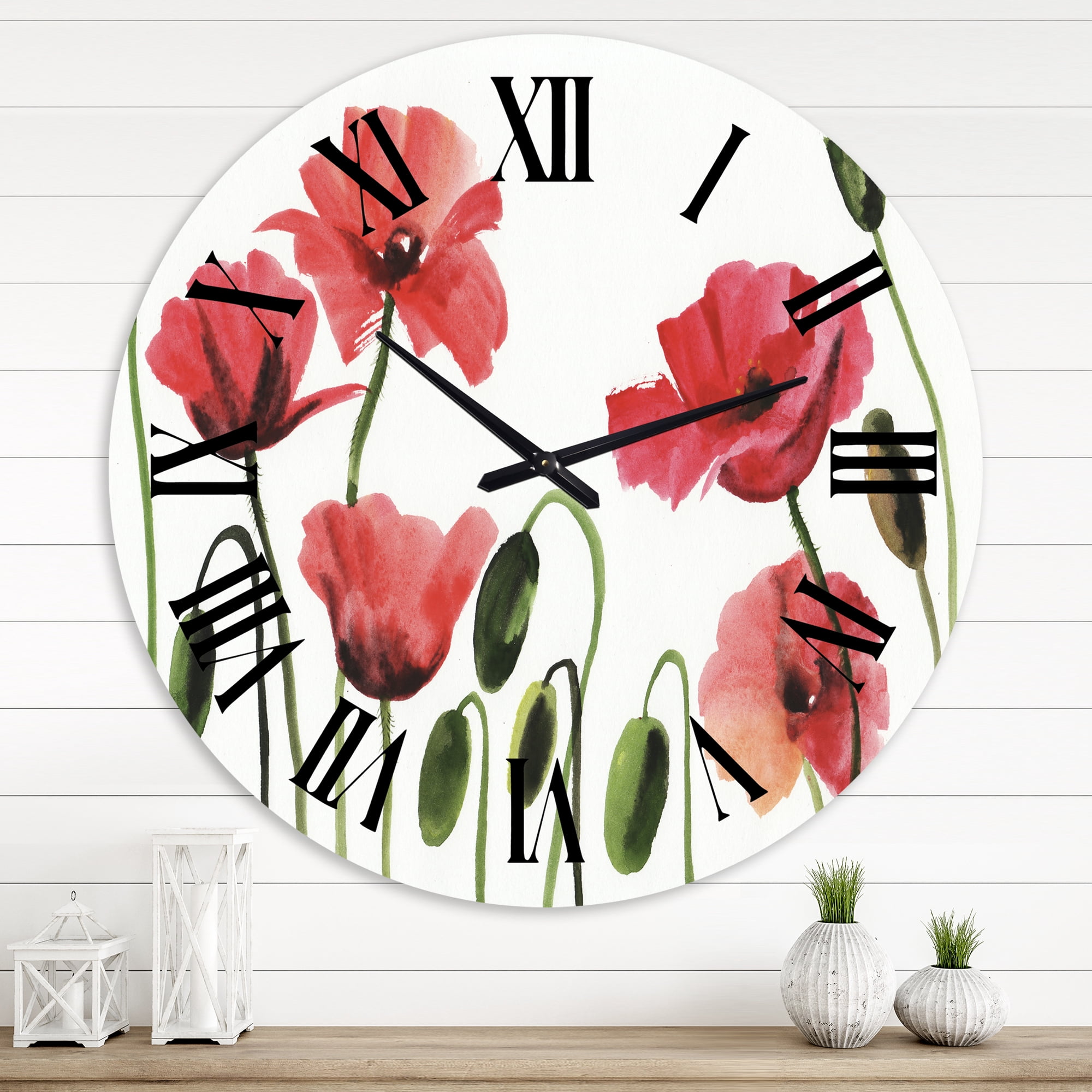 Designart 1 in Quartz Traditional Wall Clock