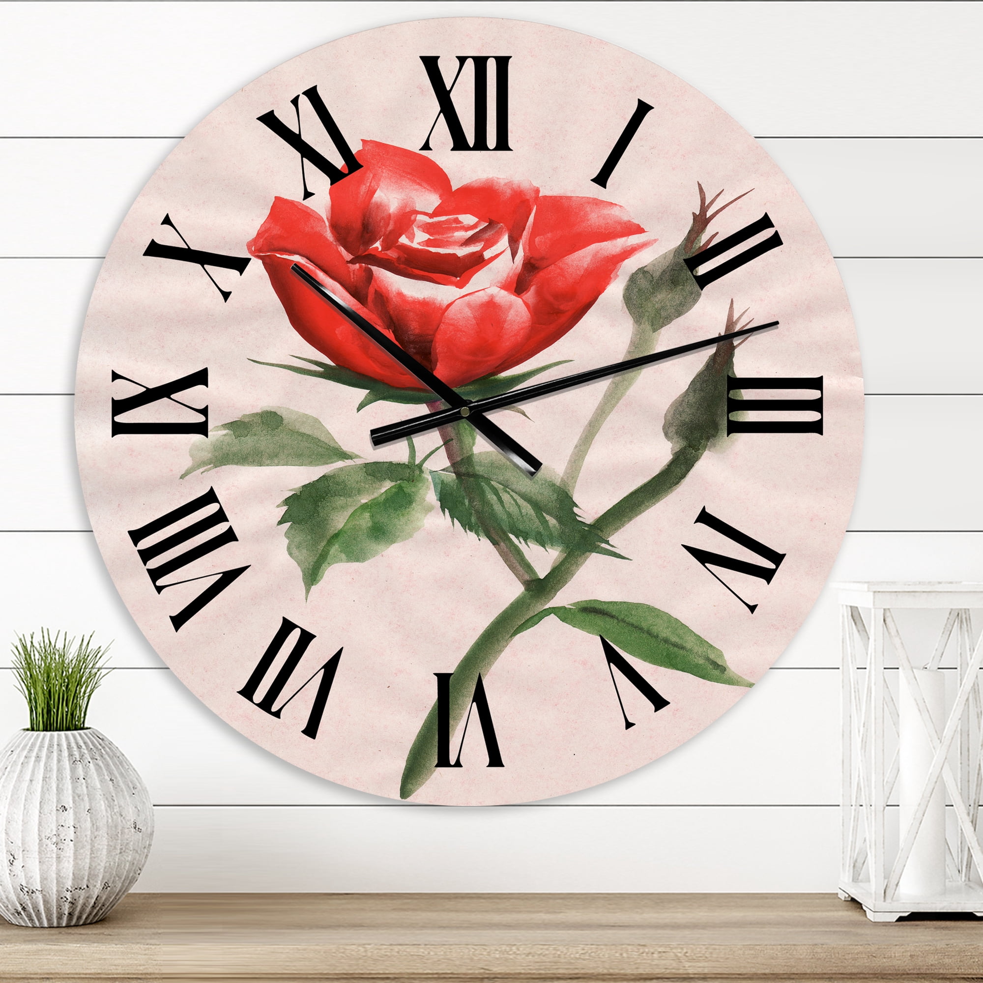 Designart 1 in Quartz Traditional Wall Clock