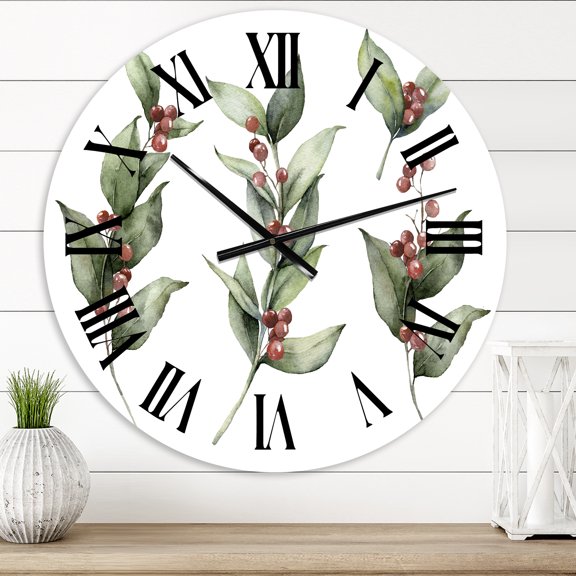 Designart 1 in Quartz Traditional Wall Clock
