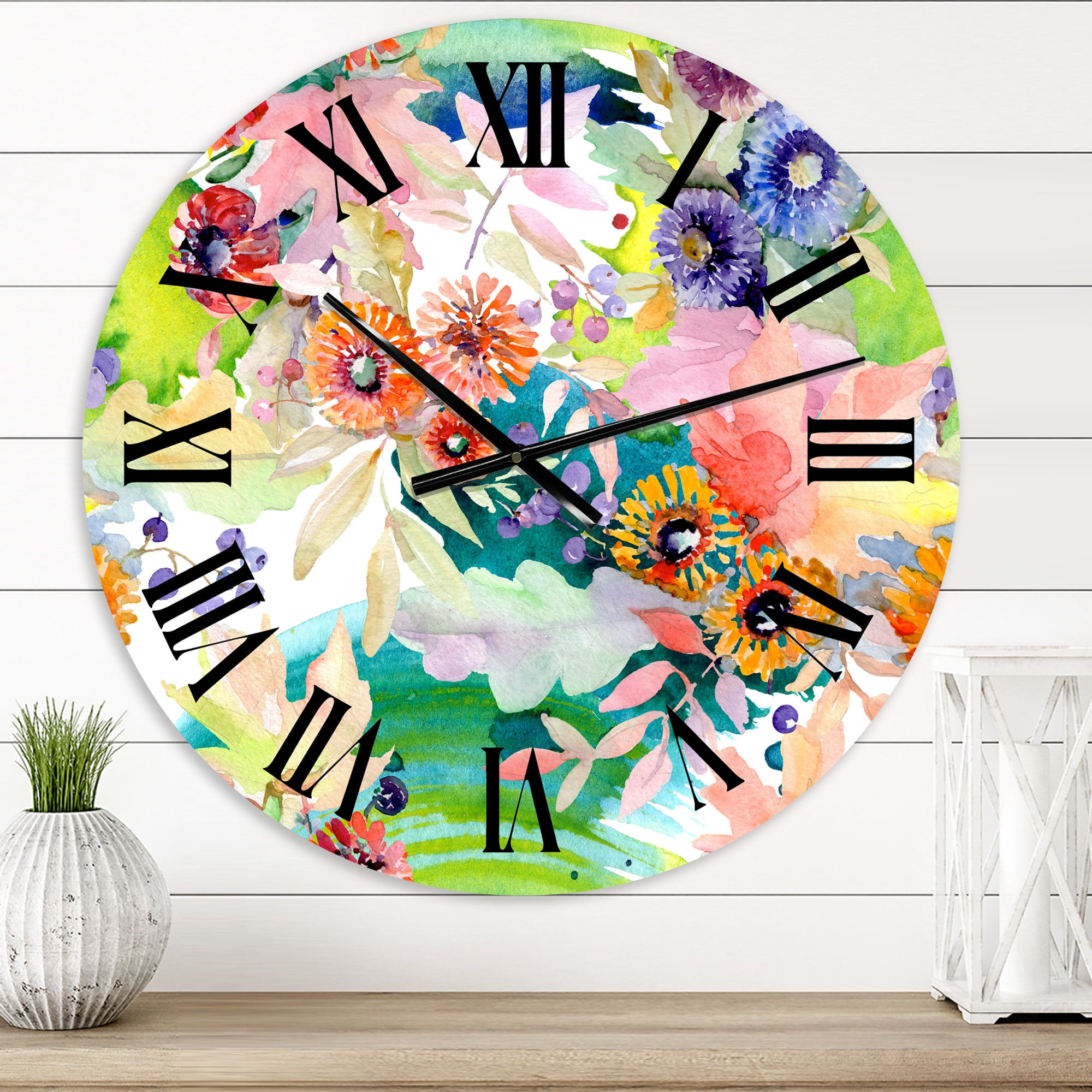 Designart 1 in Quartz Traditional Wall Clock