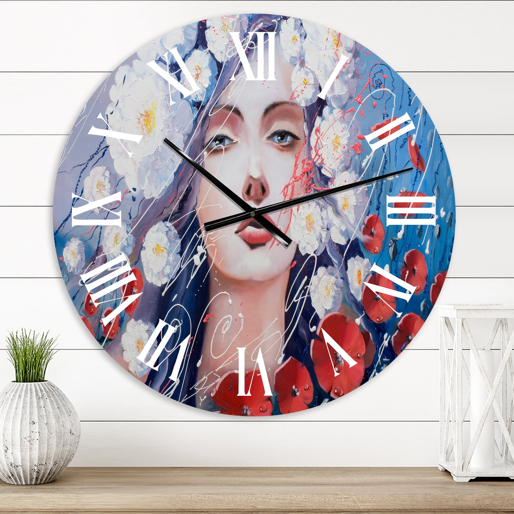 Designart 1 in Quartz Traditional Wall Clock