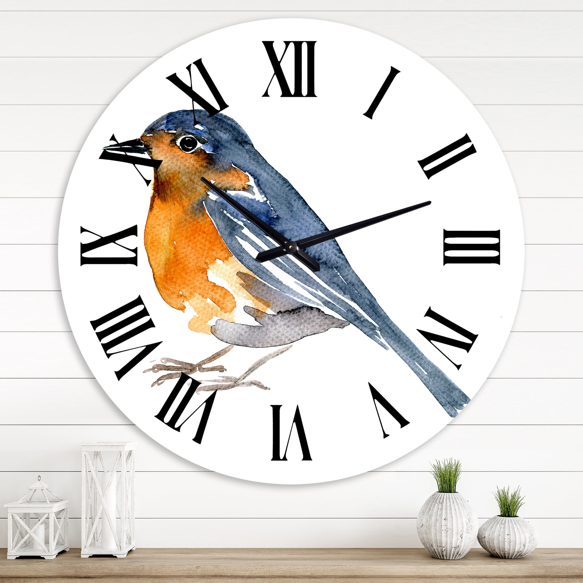 Designart 1 in Quartz Traditional Wall Clock