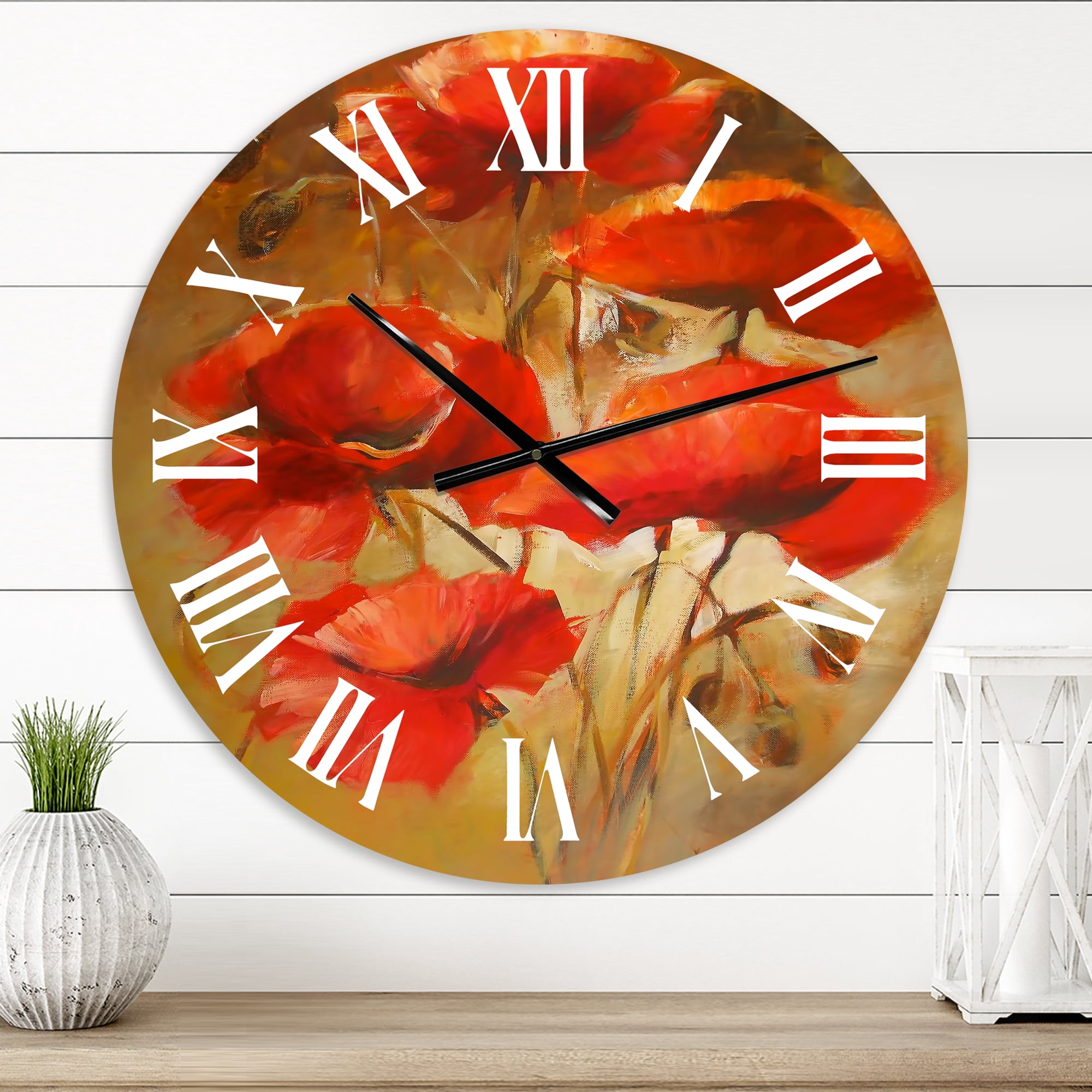Designart 1 in Quartz Traditional Wall Clock