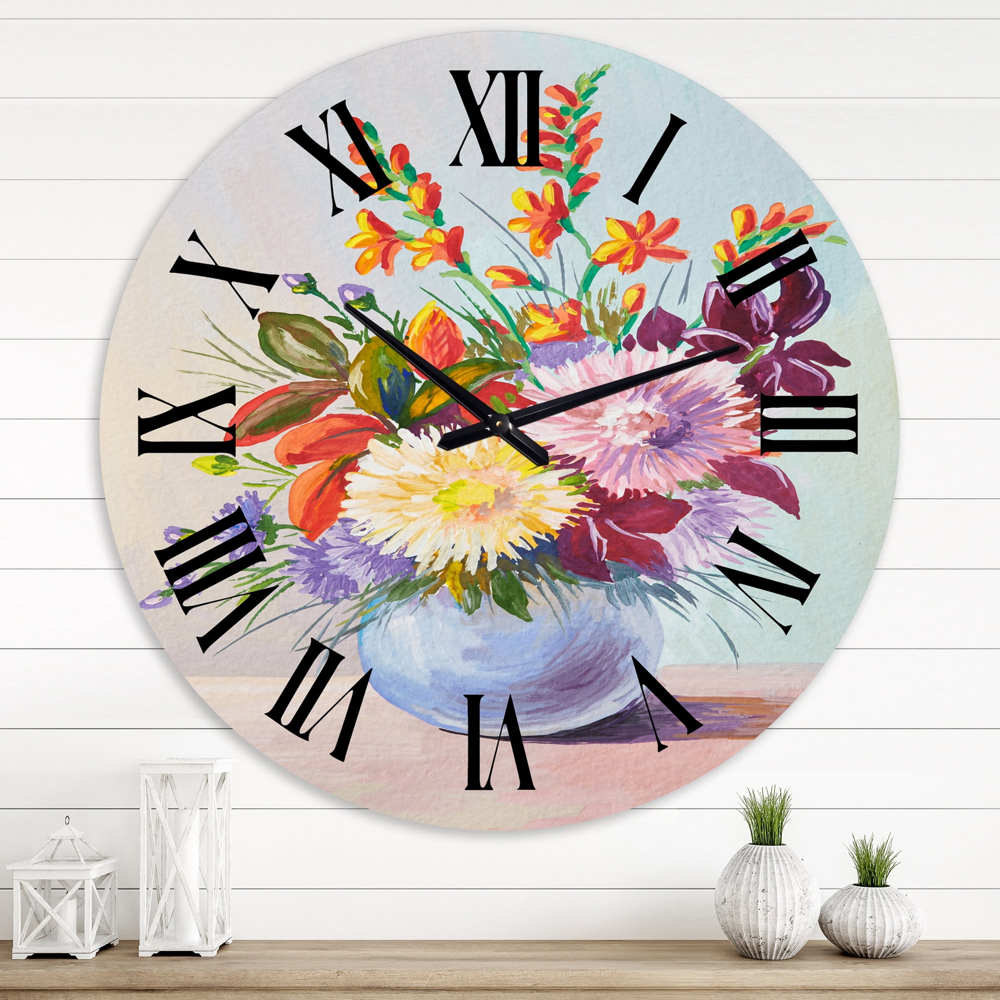 Designart 1 in Quartz Traditional Wall Clock