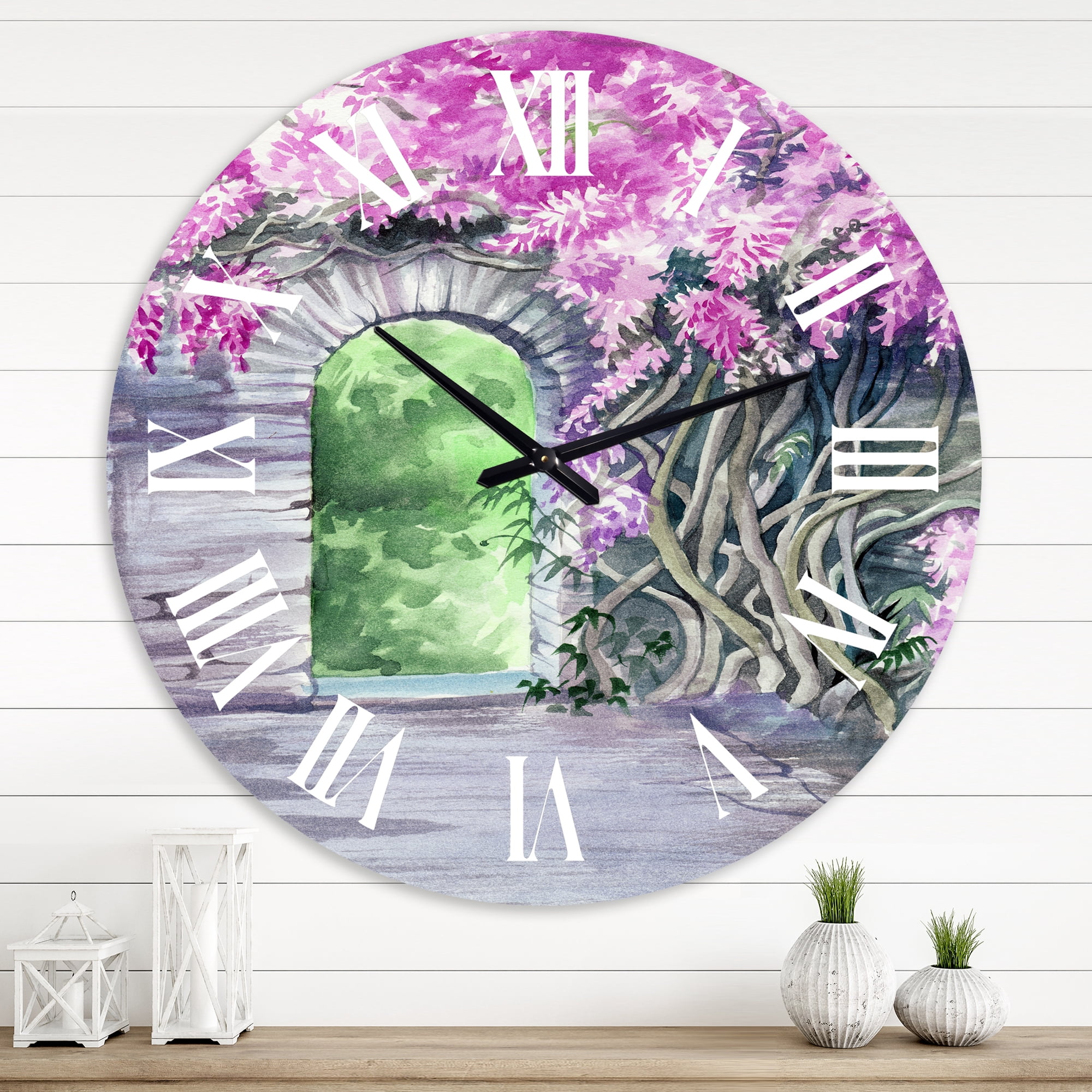 Designart 1 in Quartz Traditional Wall Clock