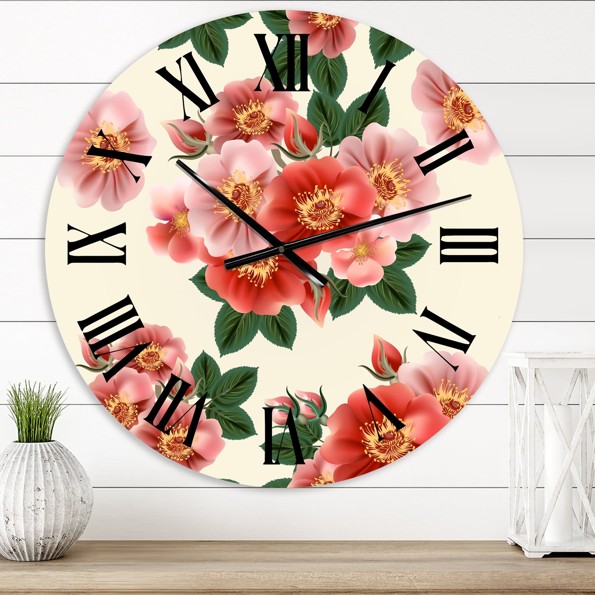Designart 1 in Quartz Traditional Wall Clock