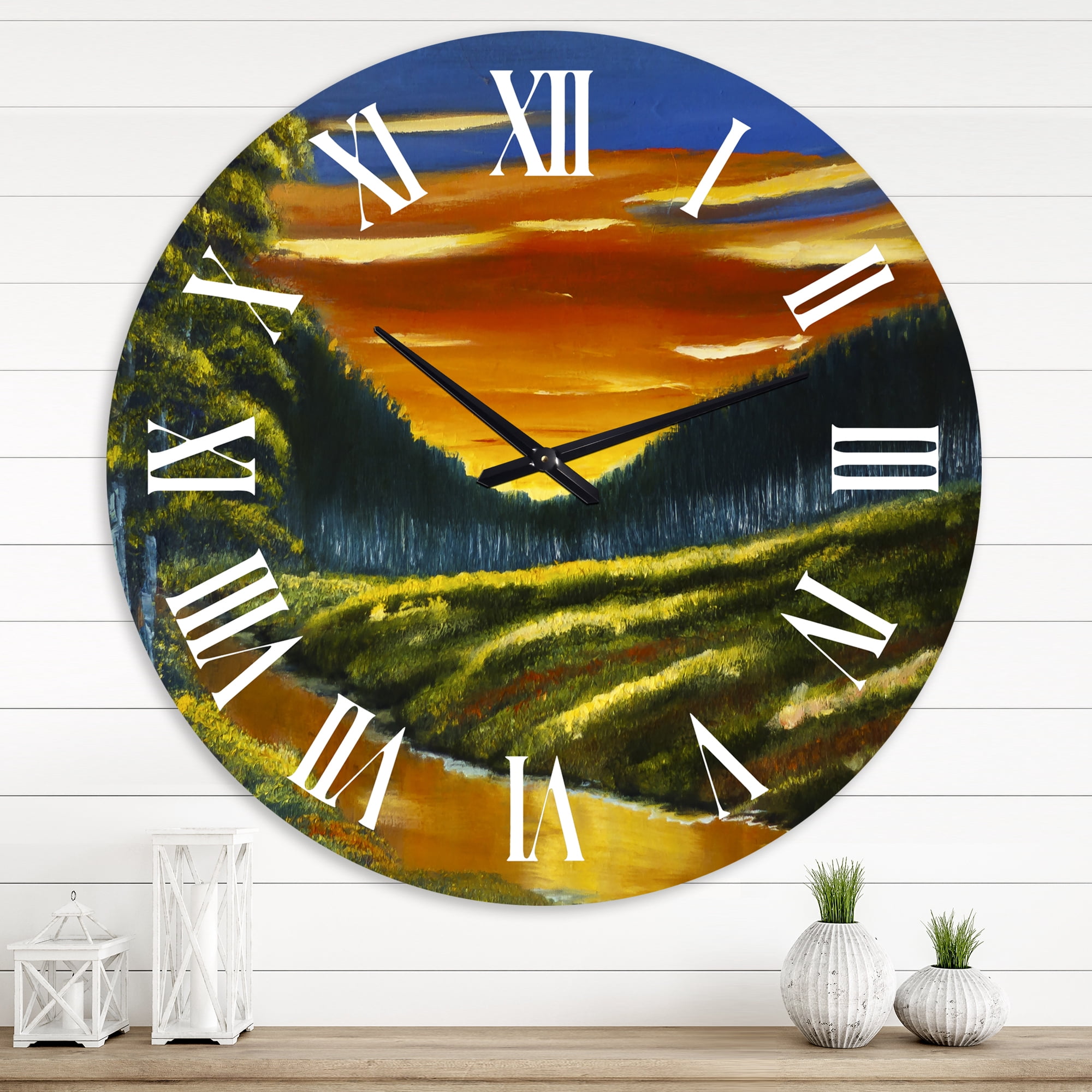 Designart 1 in Quartz Traditional Wall Clock