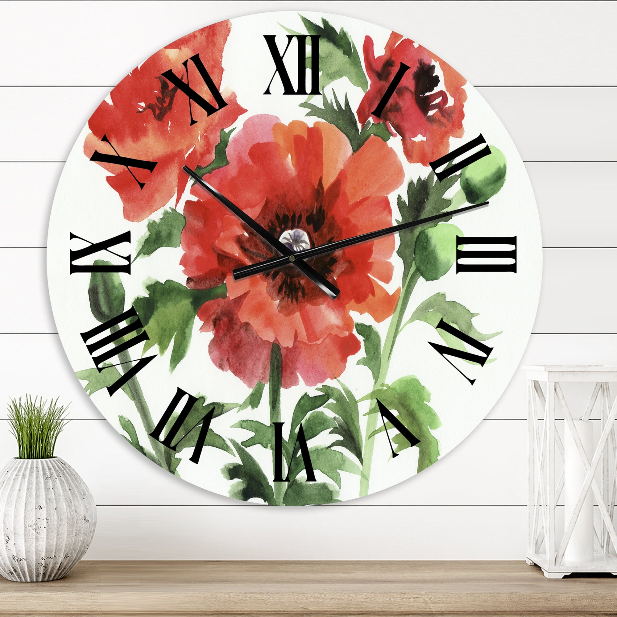 Designart 1 in Quartz Traditional Wall Clock