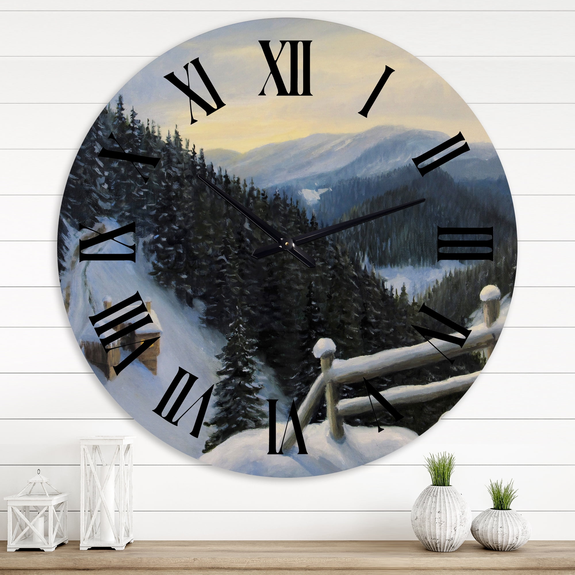 Designart 1 in Quartz Traditional Wall Clock