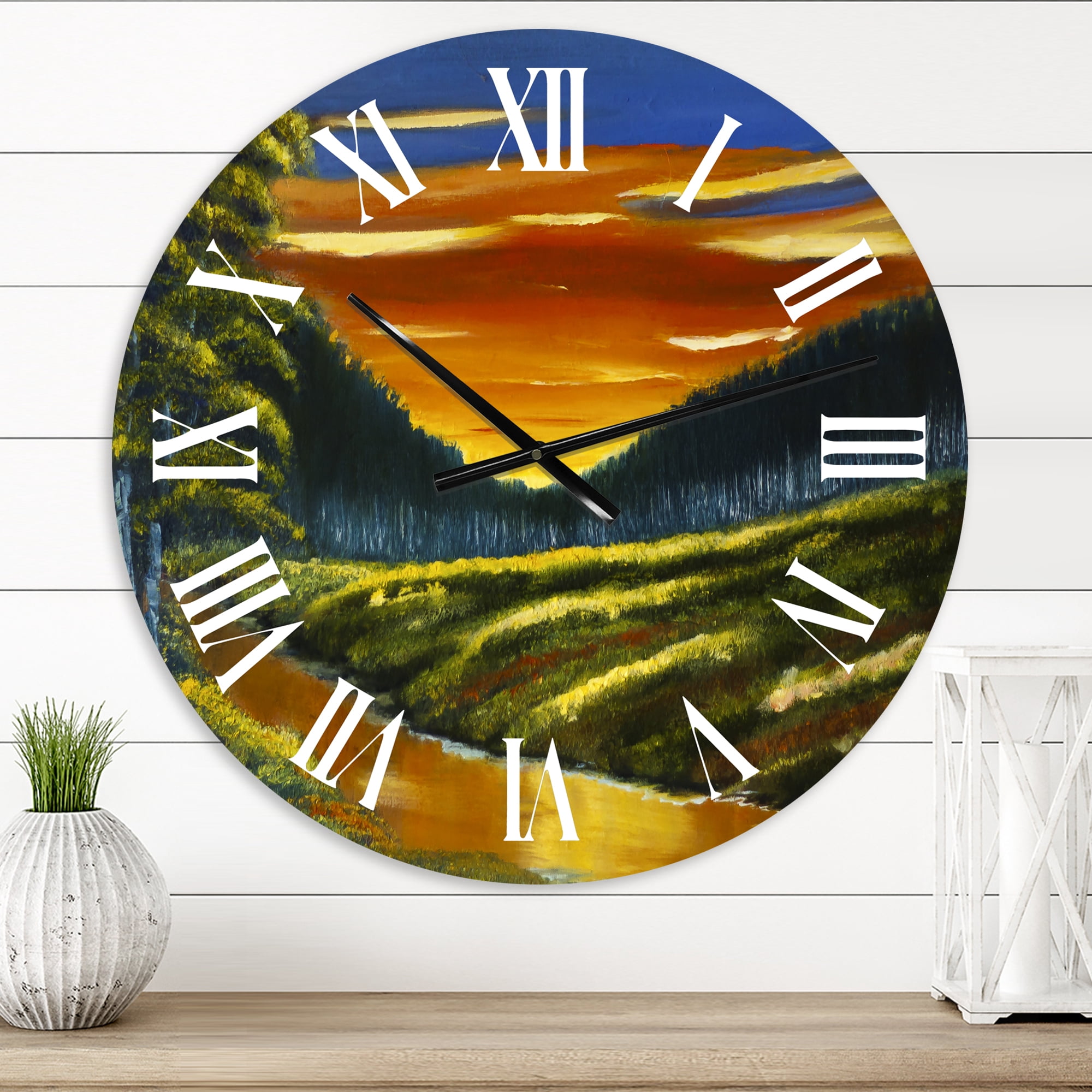 Designart 1 in Quartz Traditional Wall Clock