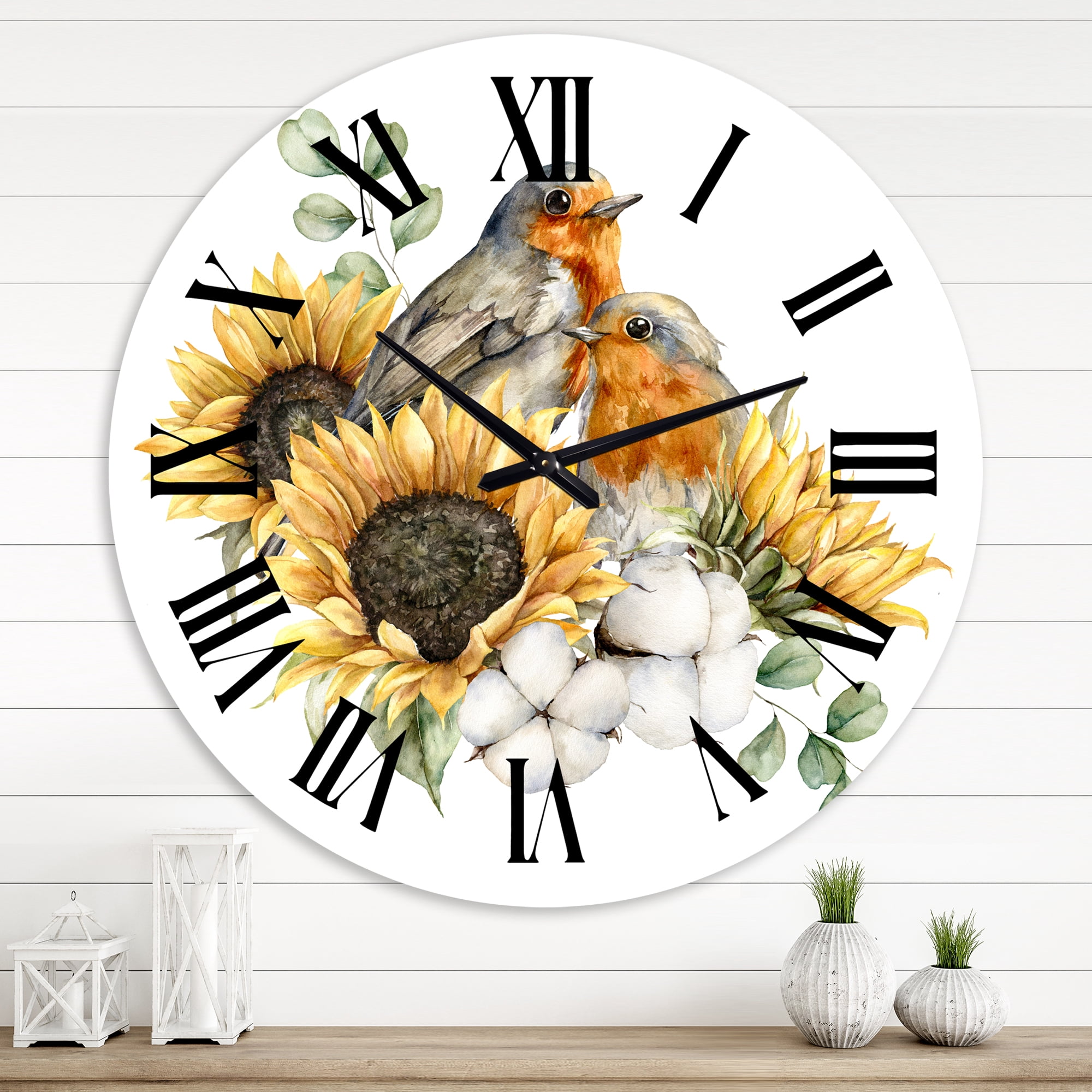 Designart 1 in Quartz Traditional Wall Clock