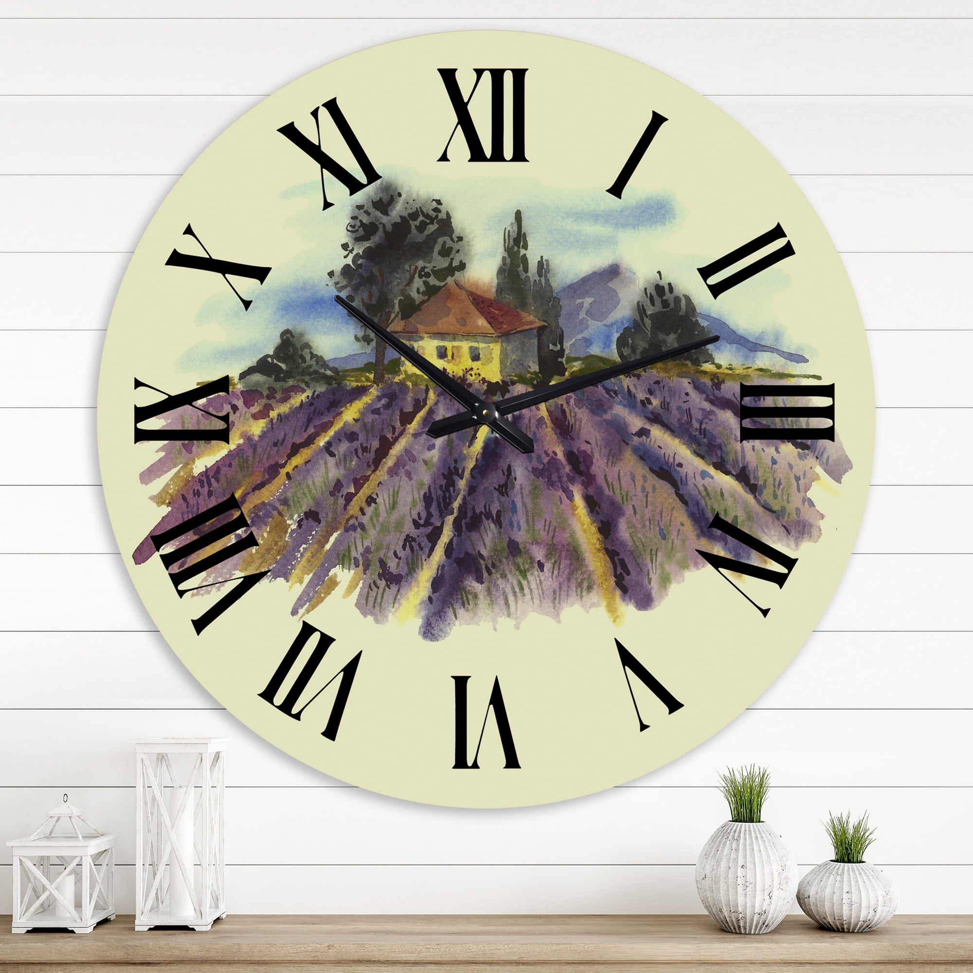 Designart 1 in Quartz Traditional Wall Clock