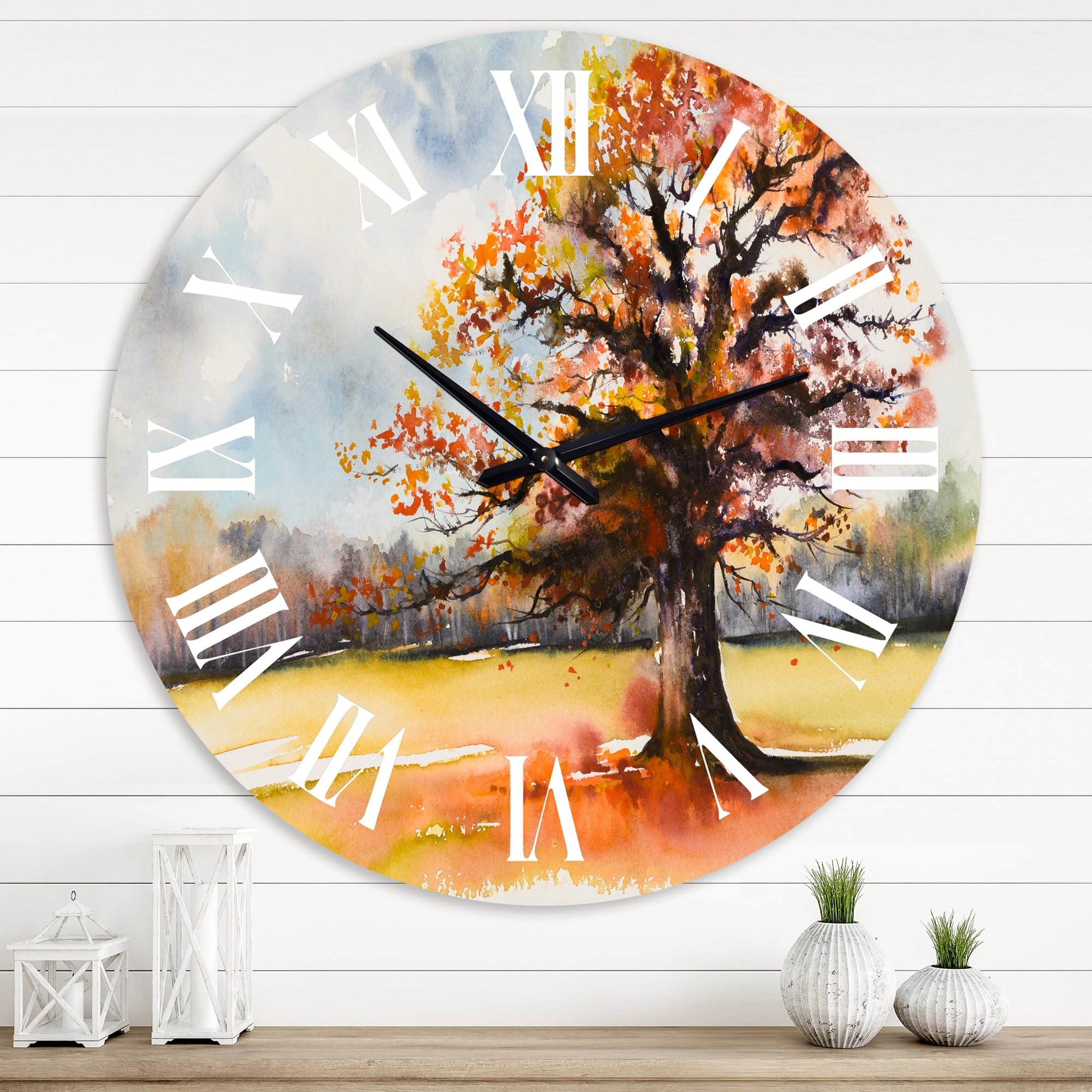 Designart 1 in Quartz Traditional Wall Clock