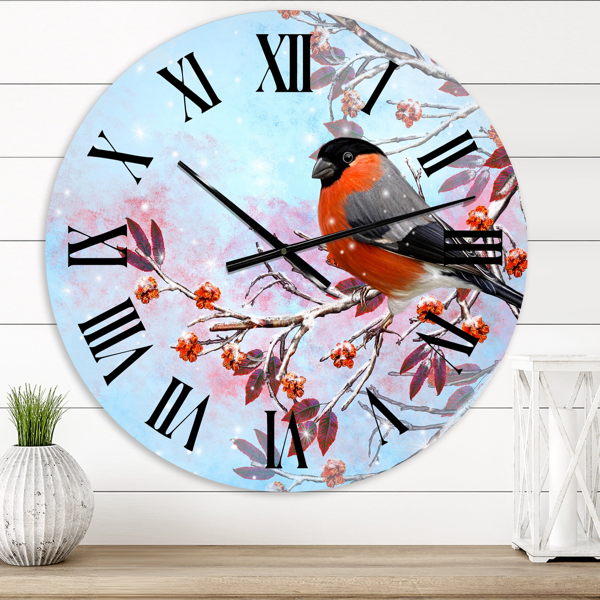 Designart 1 in Quartz Traditional Wall Clock