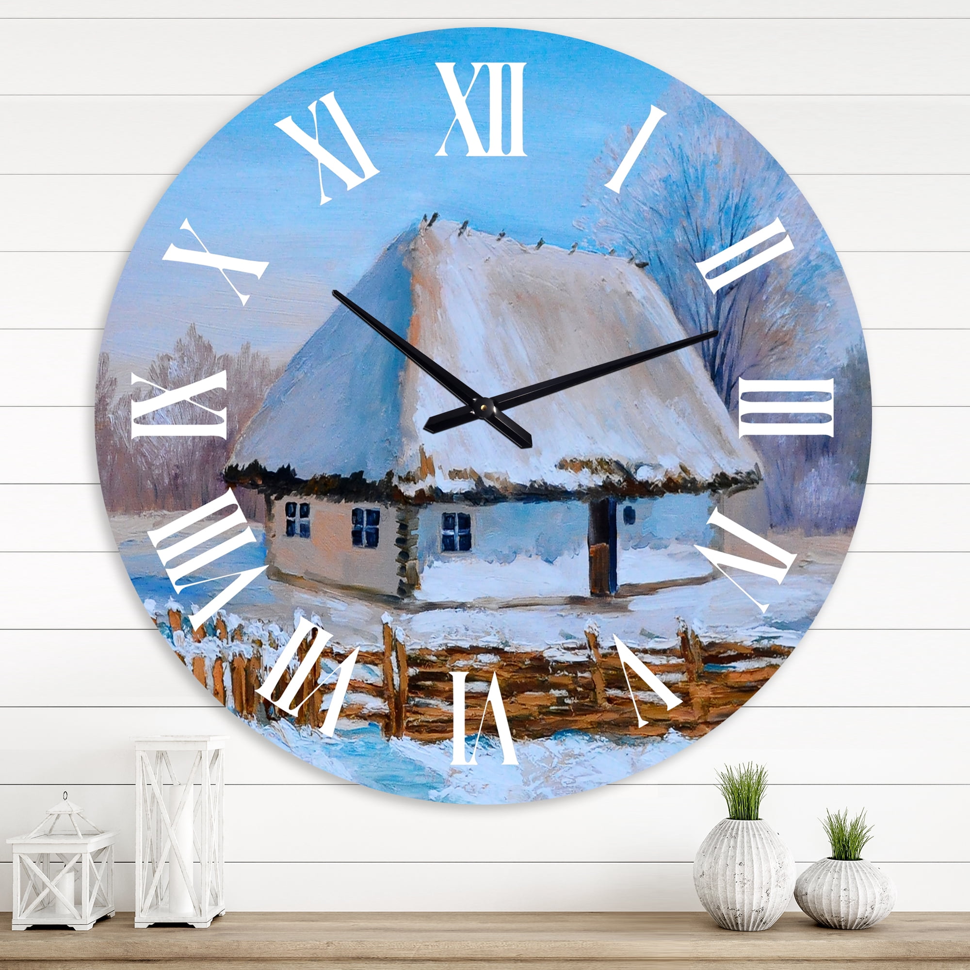Designart 1 in Quartz Traditional Wall Clock