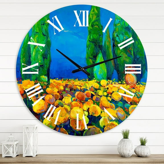 Designart 1 in Quartz Traditional Wall Clock