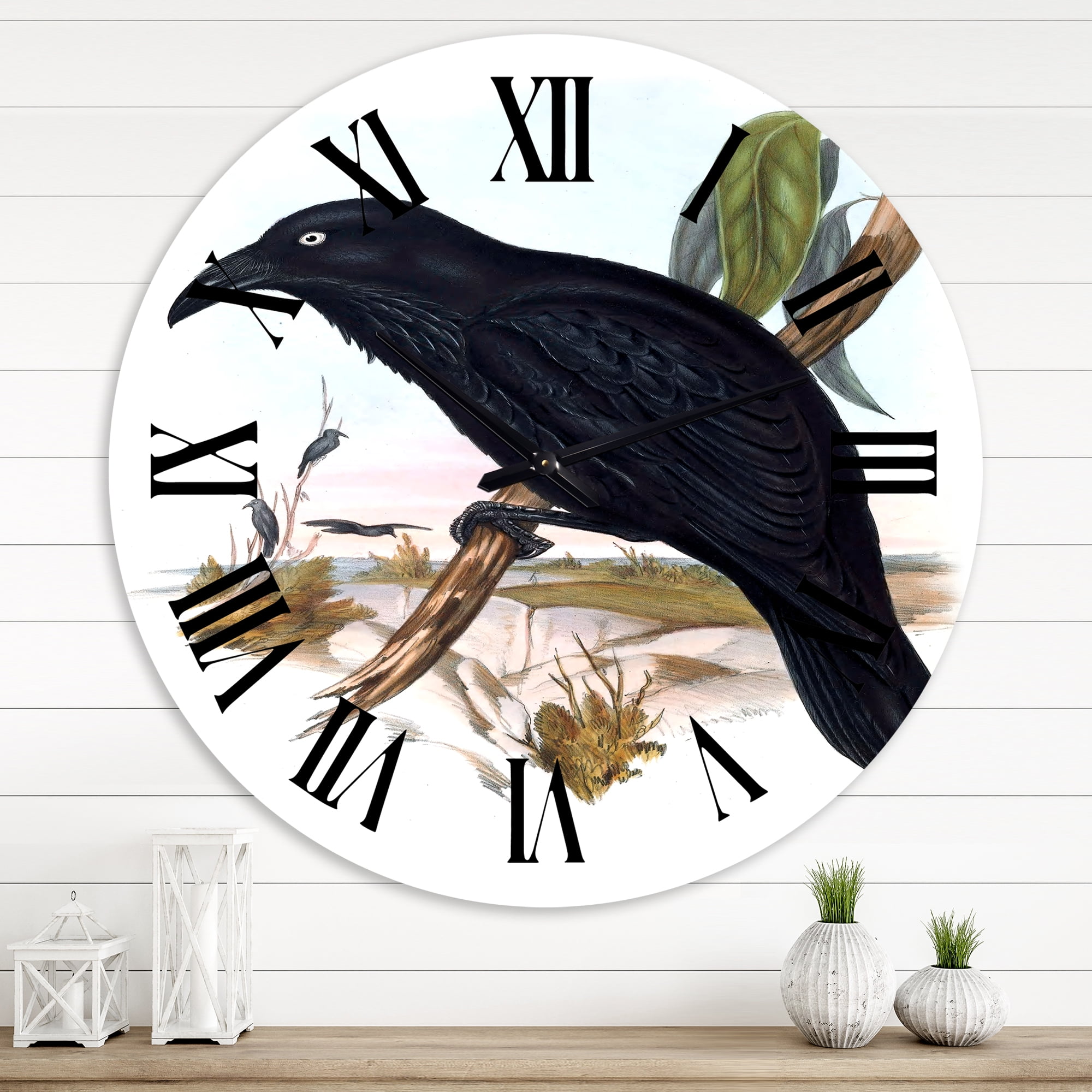 Designart 1 in Quartz Traditional Wall Clock