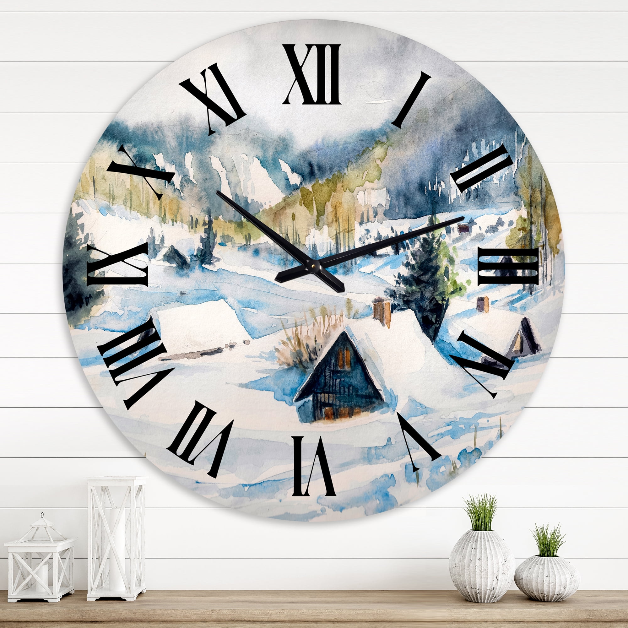 Designart 1 in Quartz Traditional Wall Clock