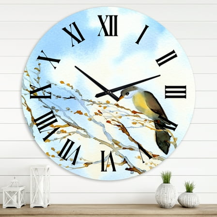 Designart 1 in Quartz Traditional Wall Clock