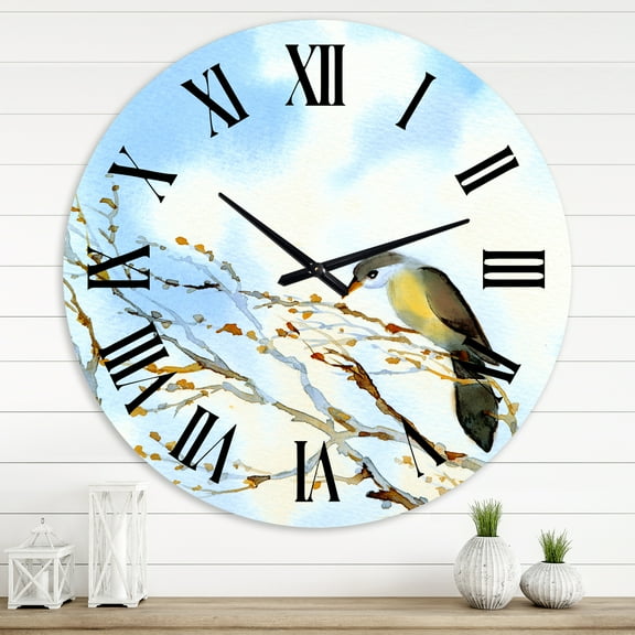 Designart 1 in Quartz Traditional Wall Clock